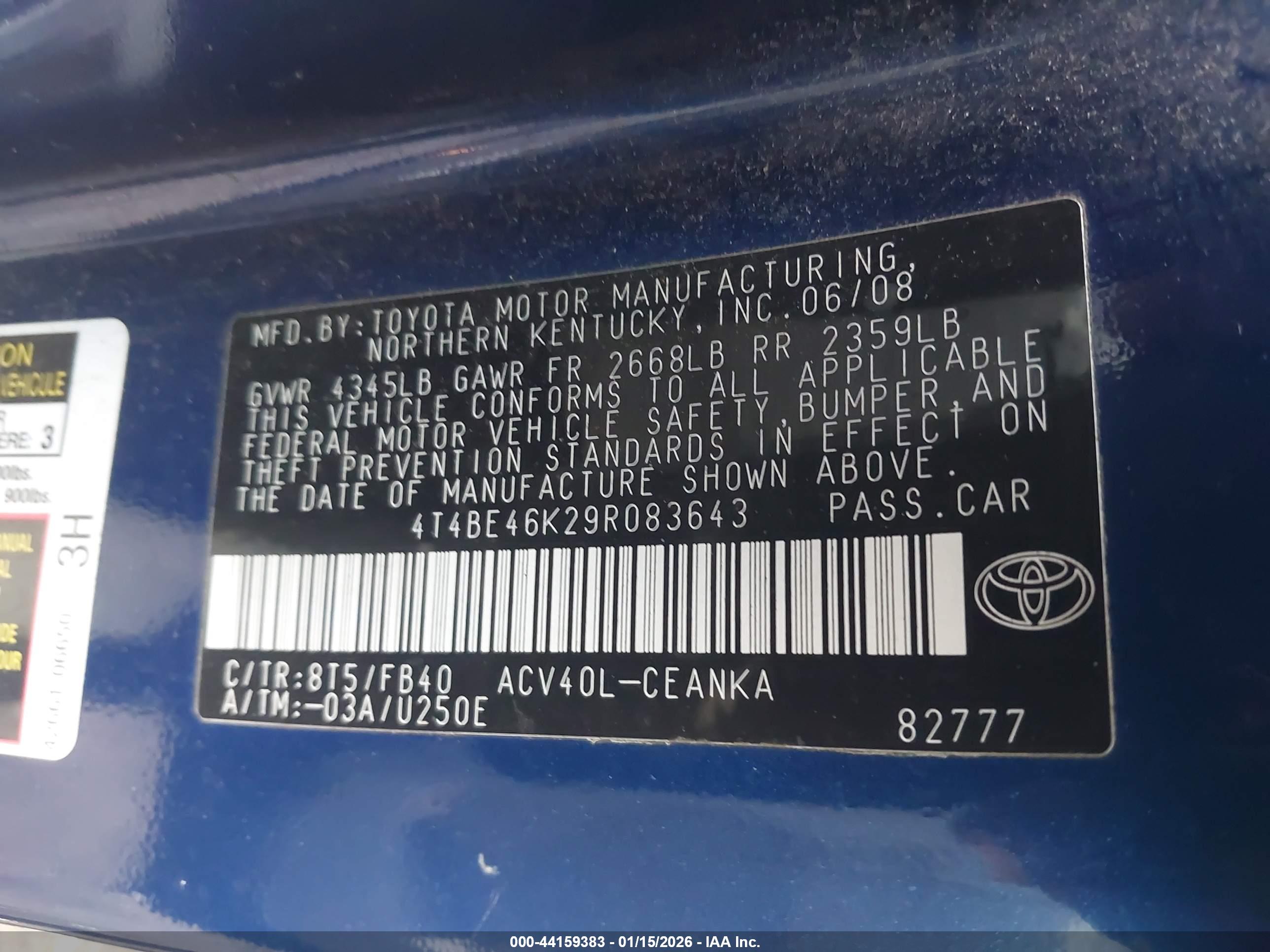 TOYOTA CAMRY image 9