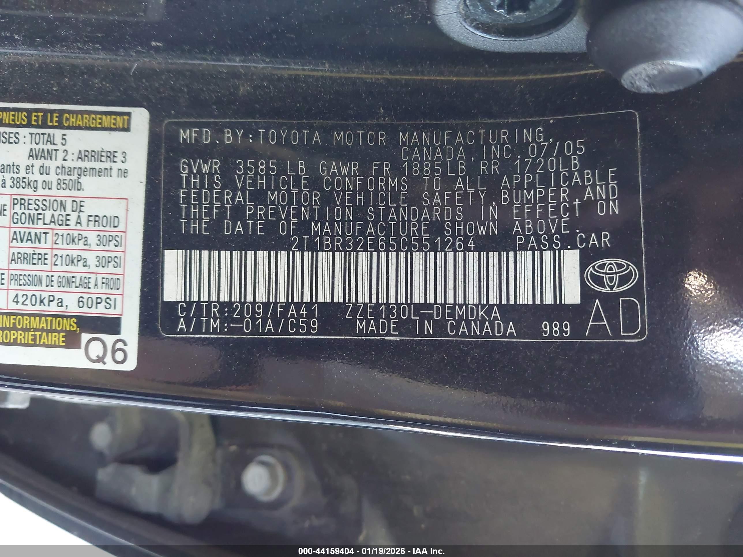 TOYOTA COROLLA image 9