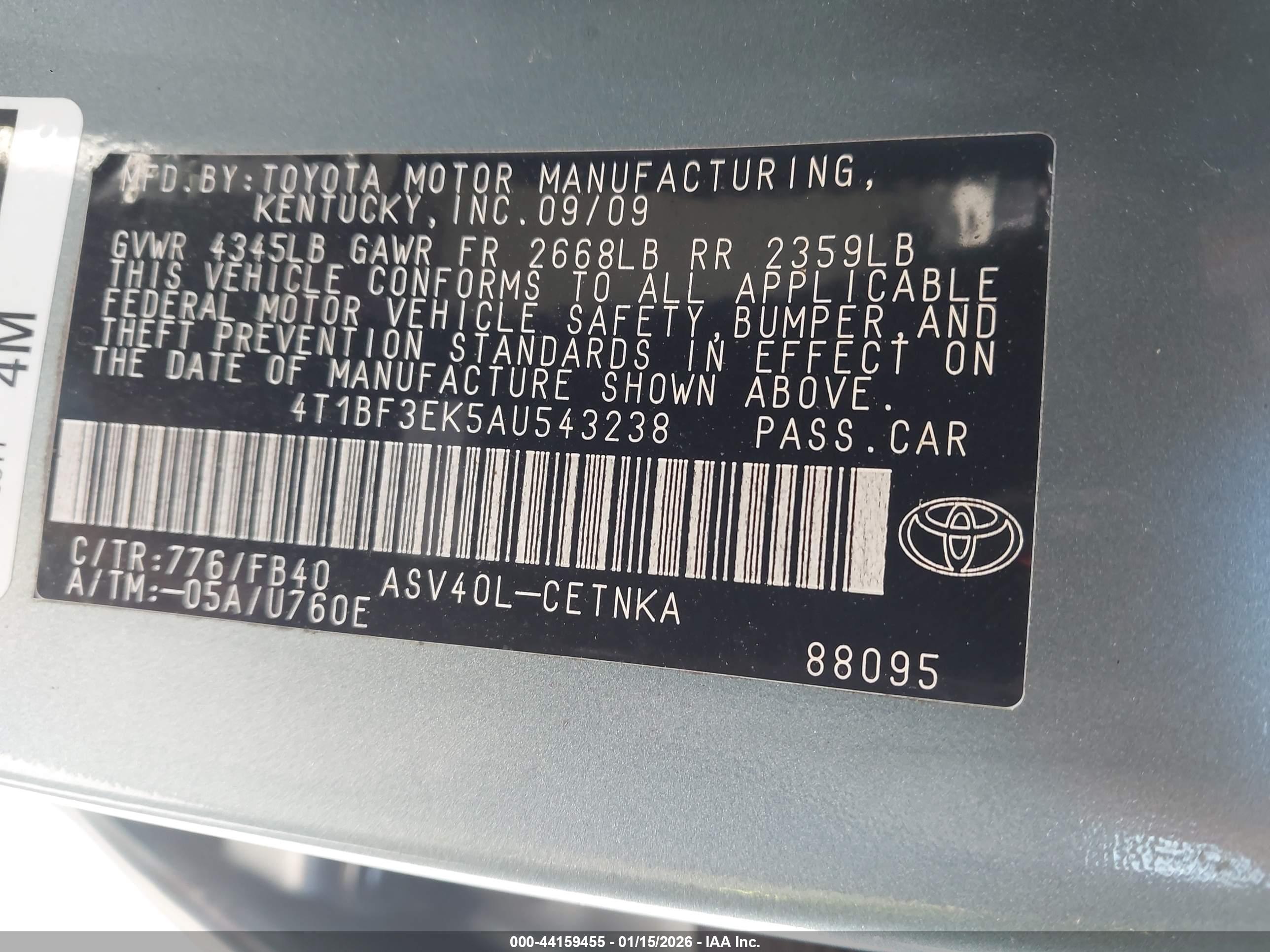 TOYOTA CAMRY image 9