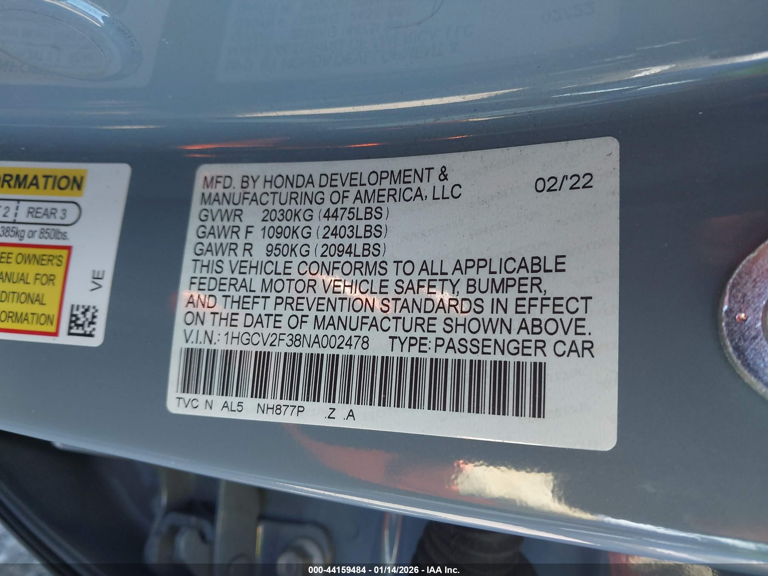 HONDA ACCORD image 9