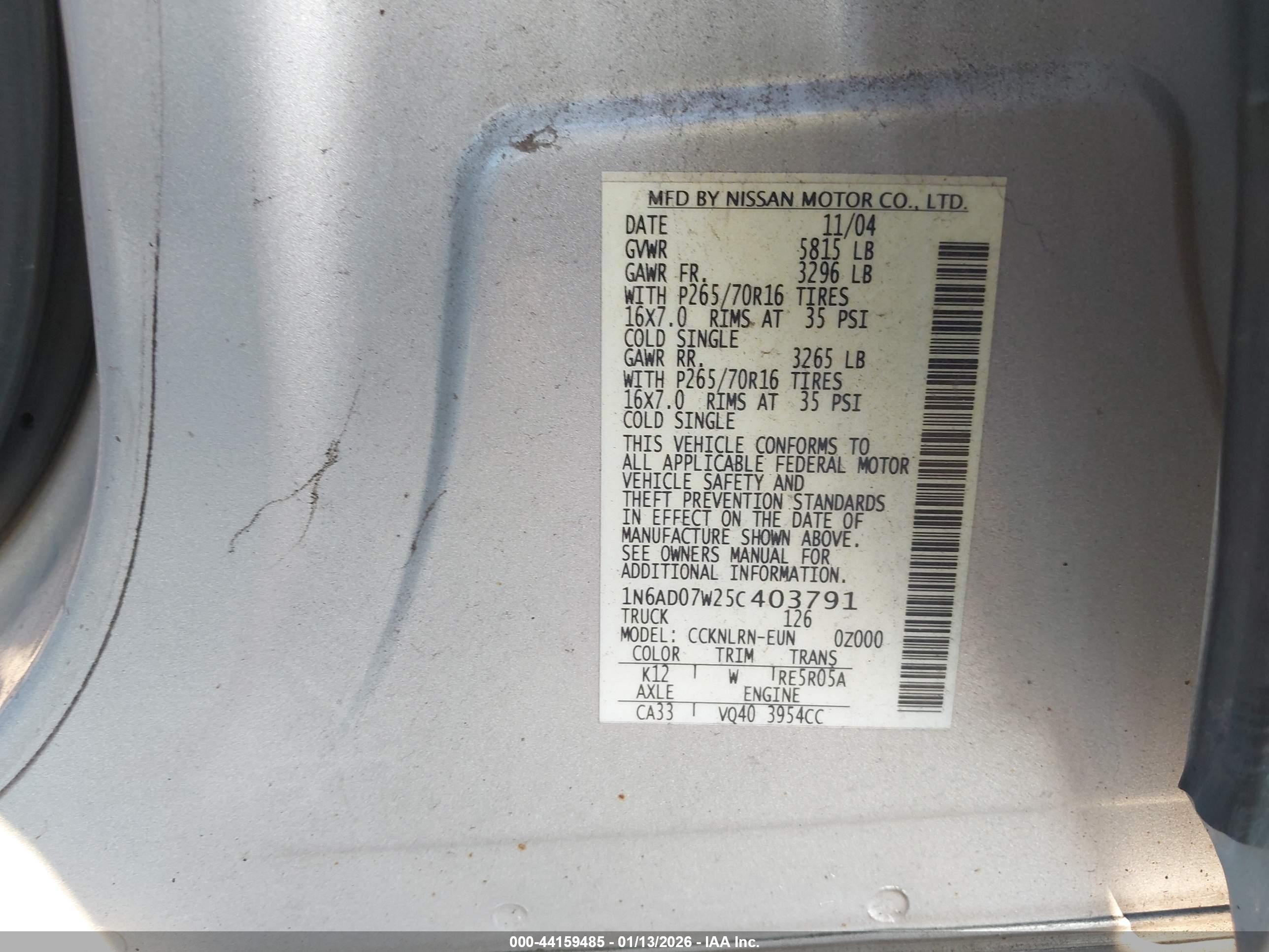 NISSAN FRONTIER image 9