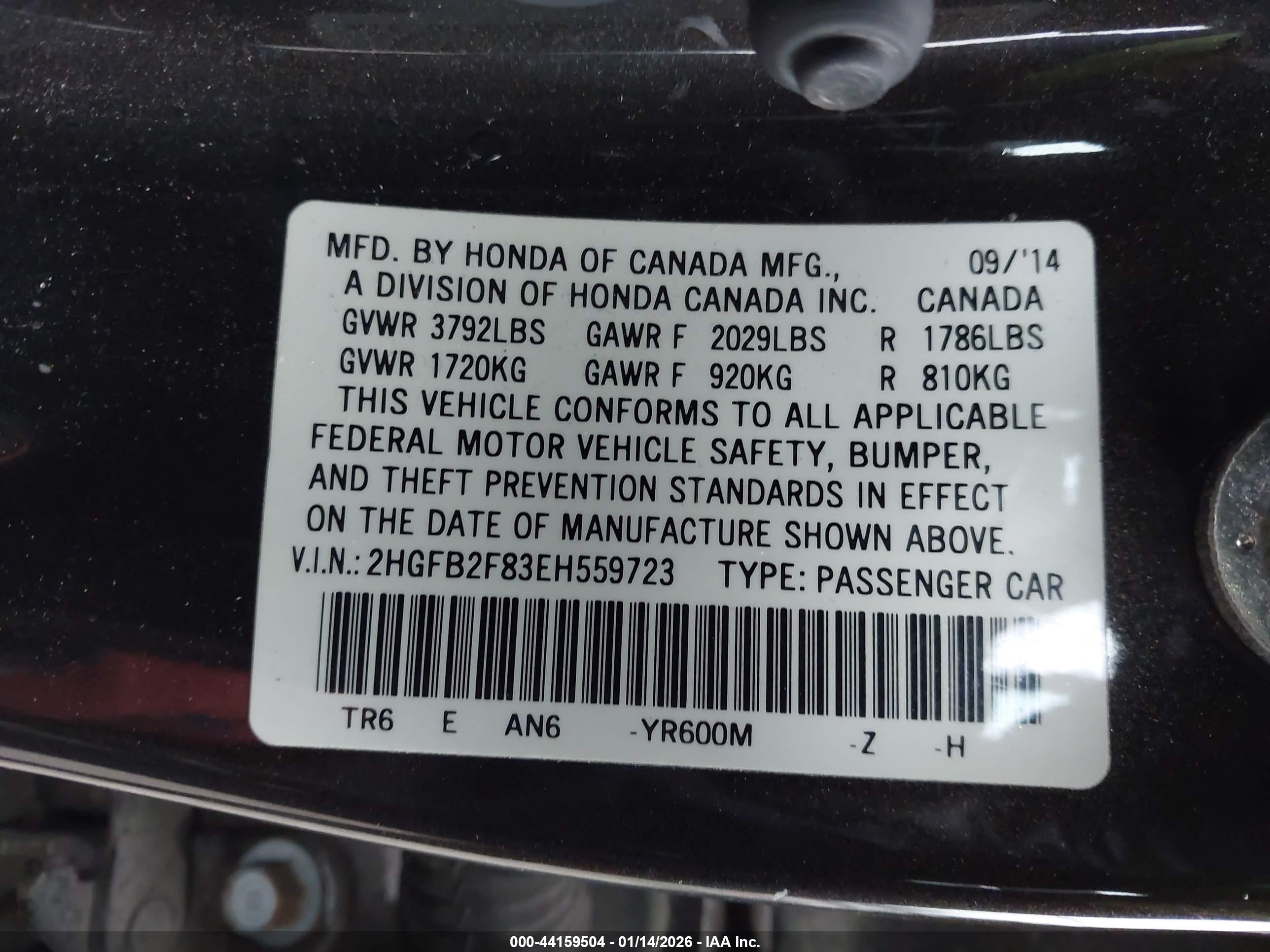 HONDA CIVIC image 9