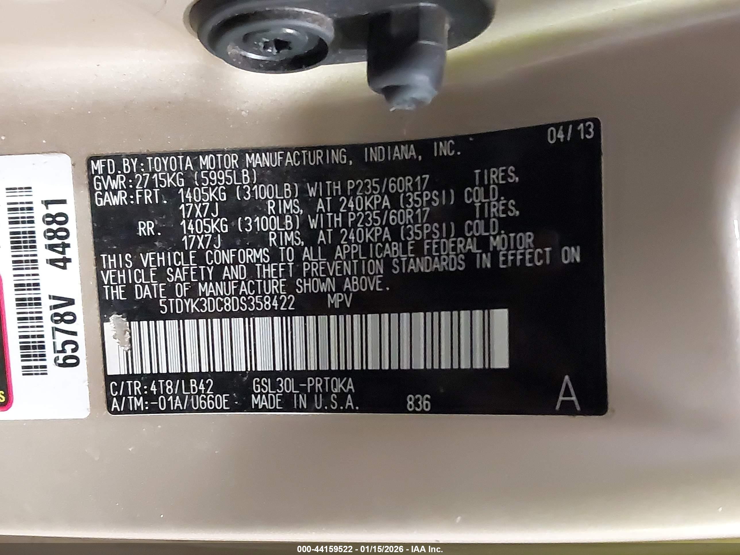 TOYOTA SIENNA image 9