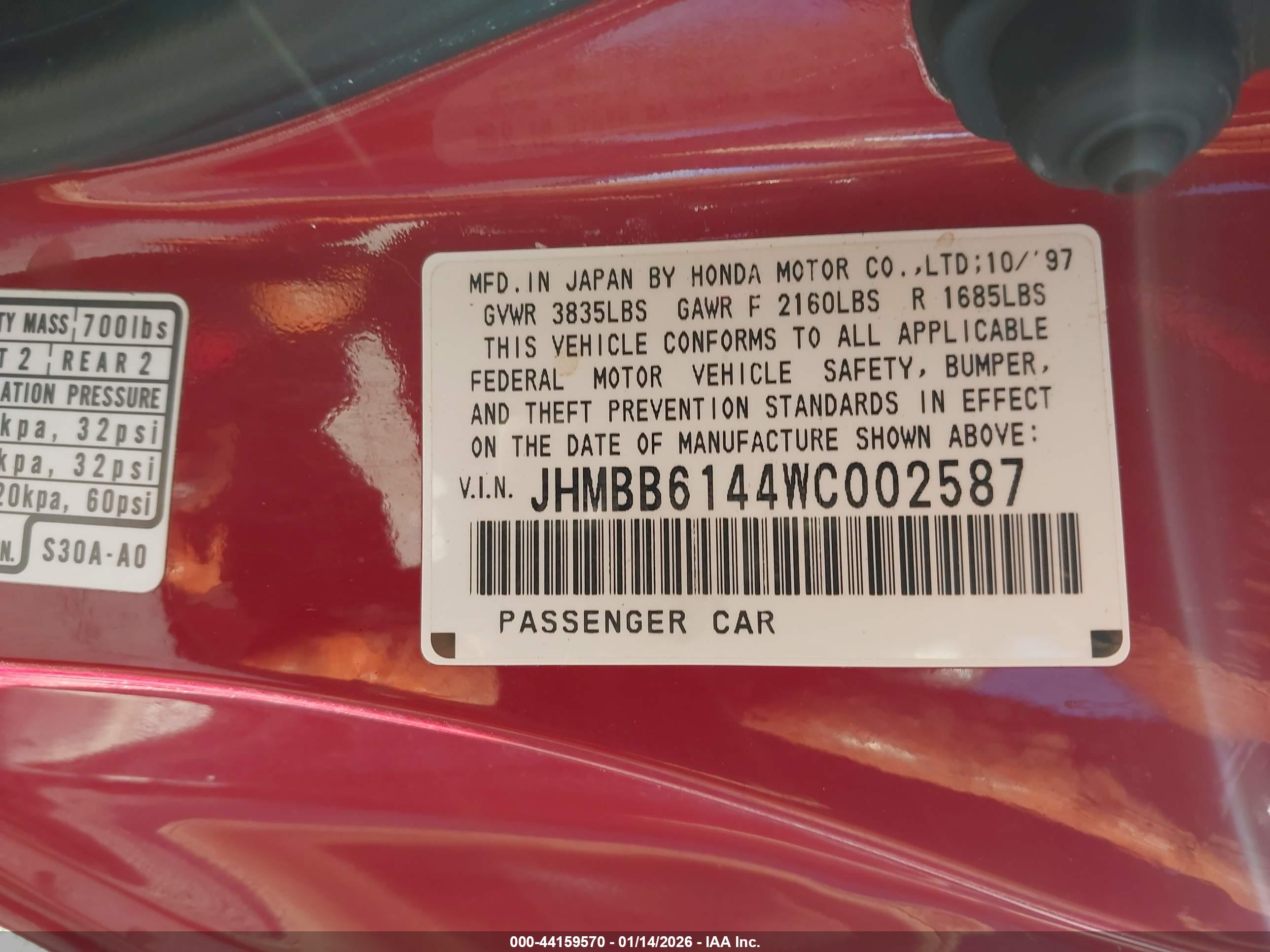 HONDA PRELUDE image 9