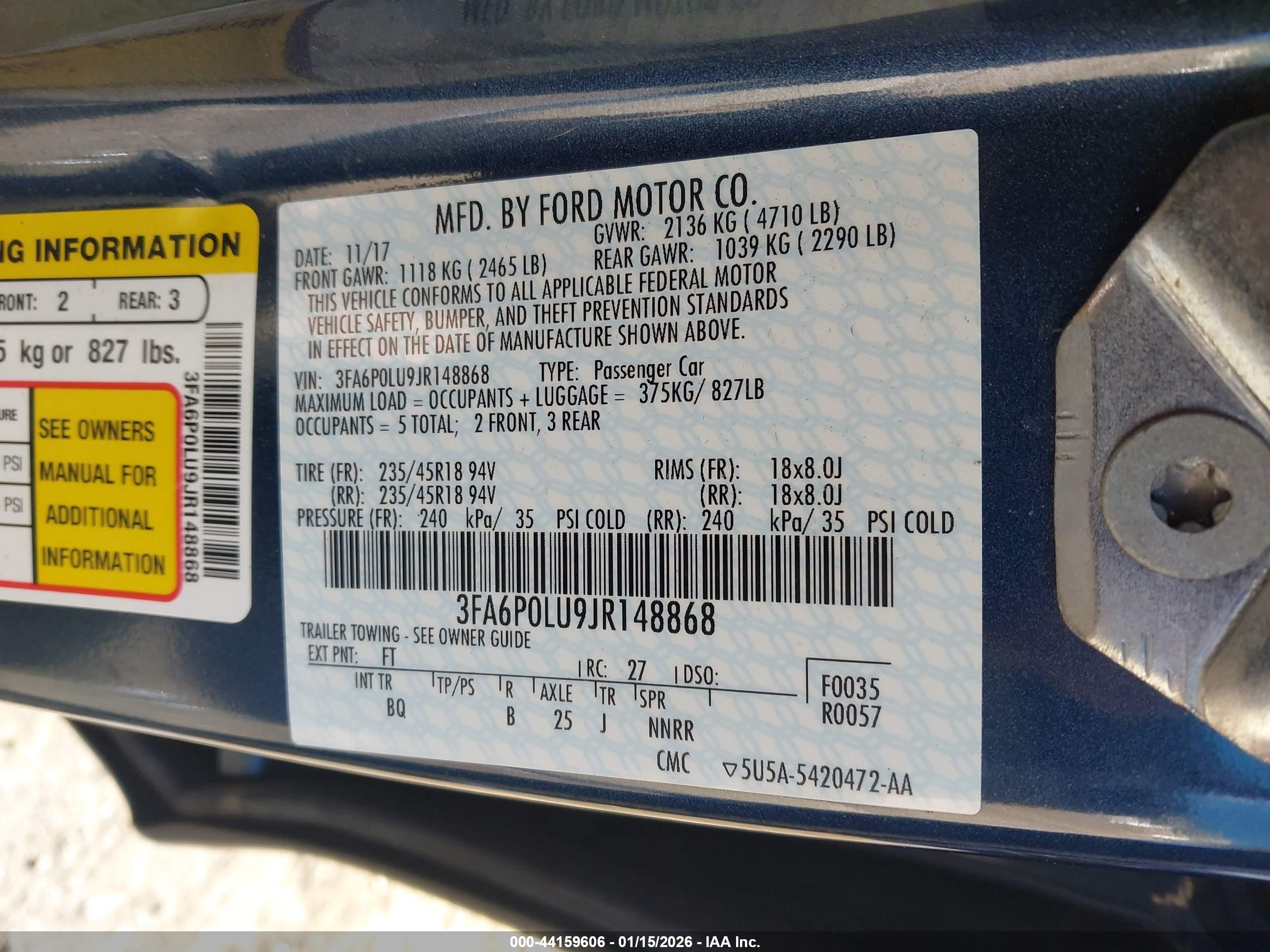 FORD FUSION image 9