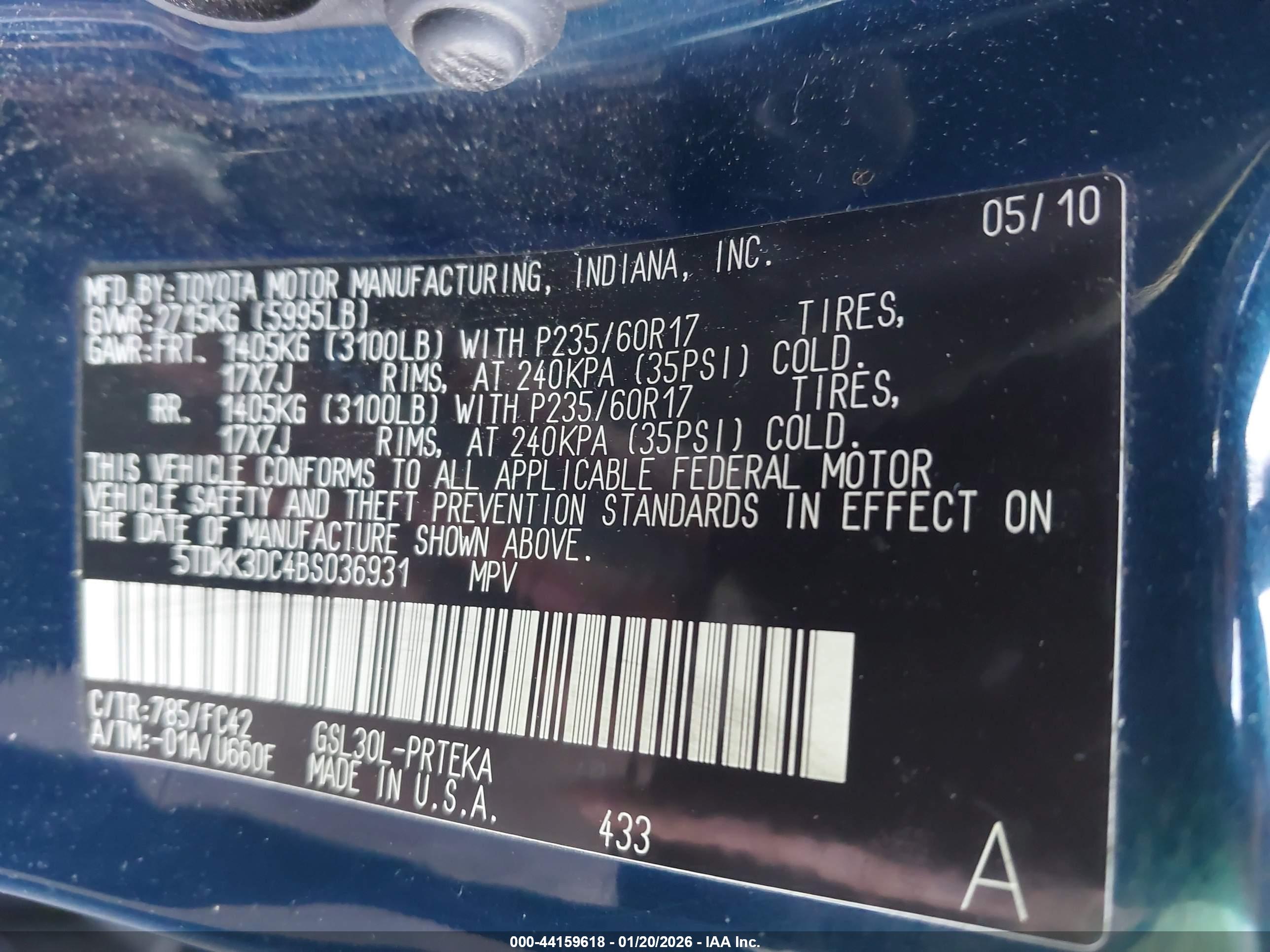 TOYOTA SIENNA image 9