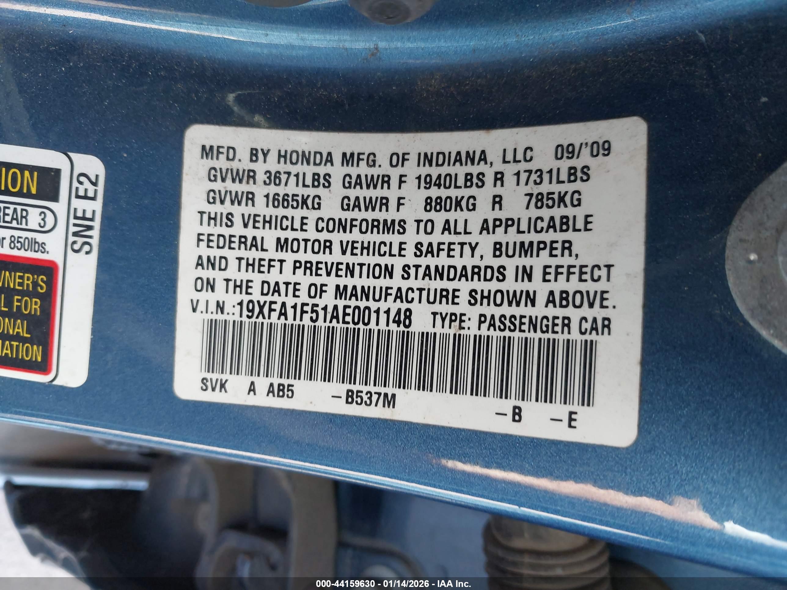 HONDA CIVIC image 9
