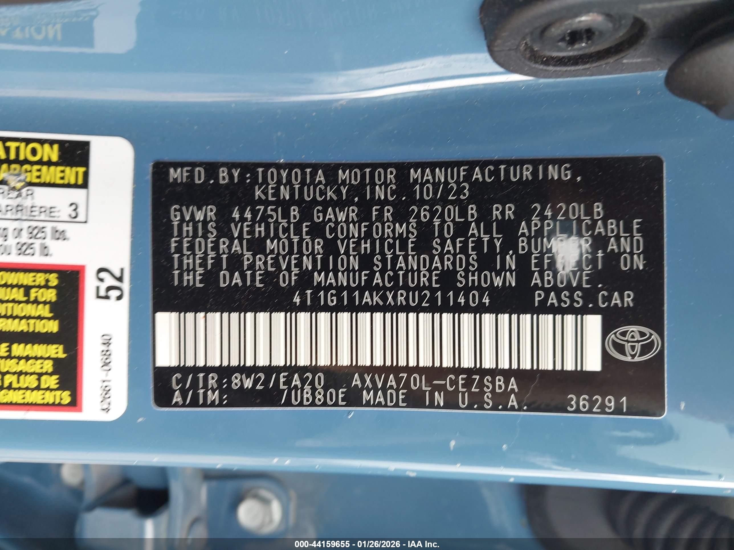 TOYOTA CAMRY image 9