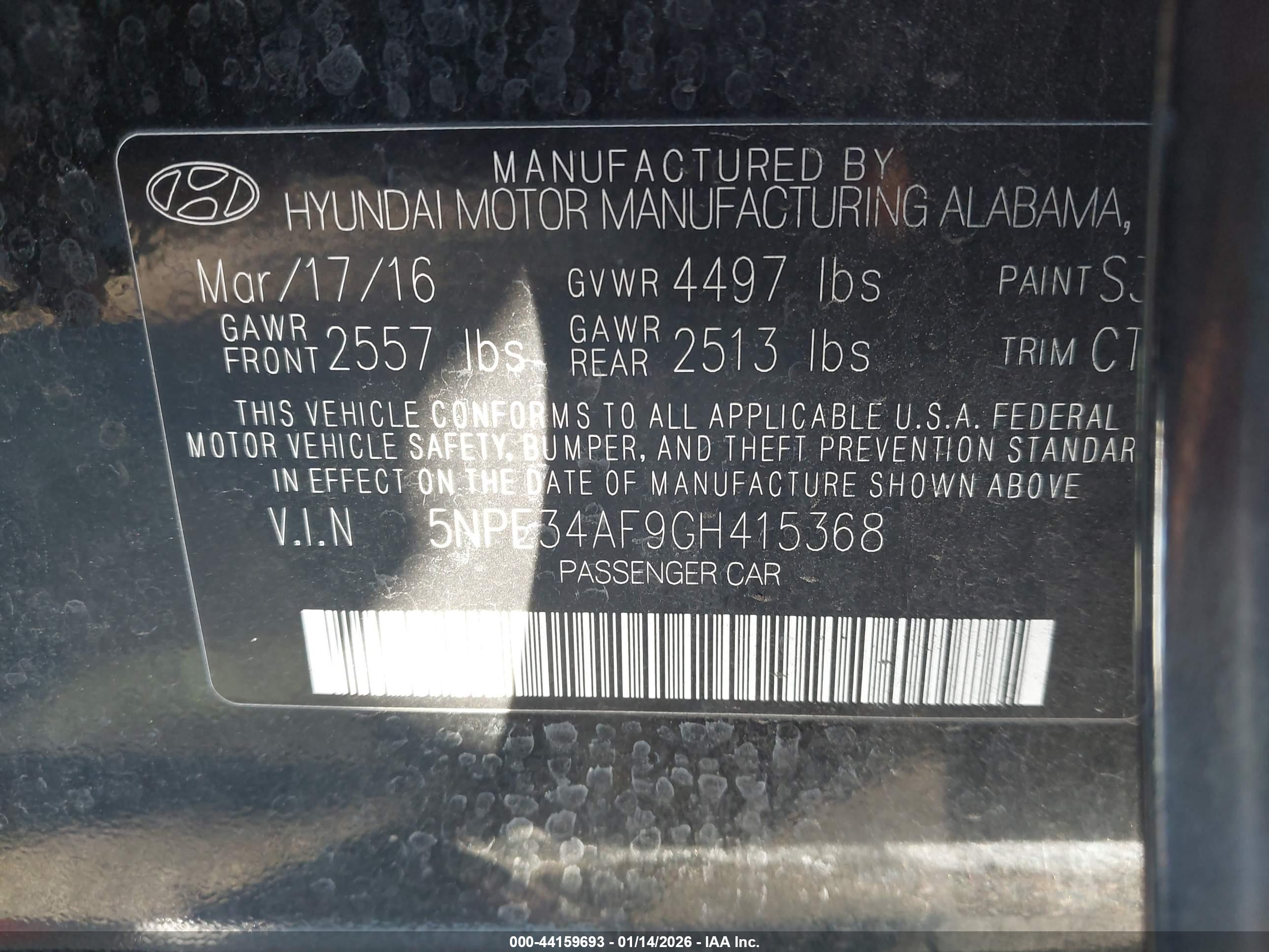 HYUNDAI SONATA image 9