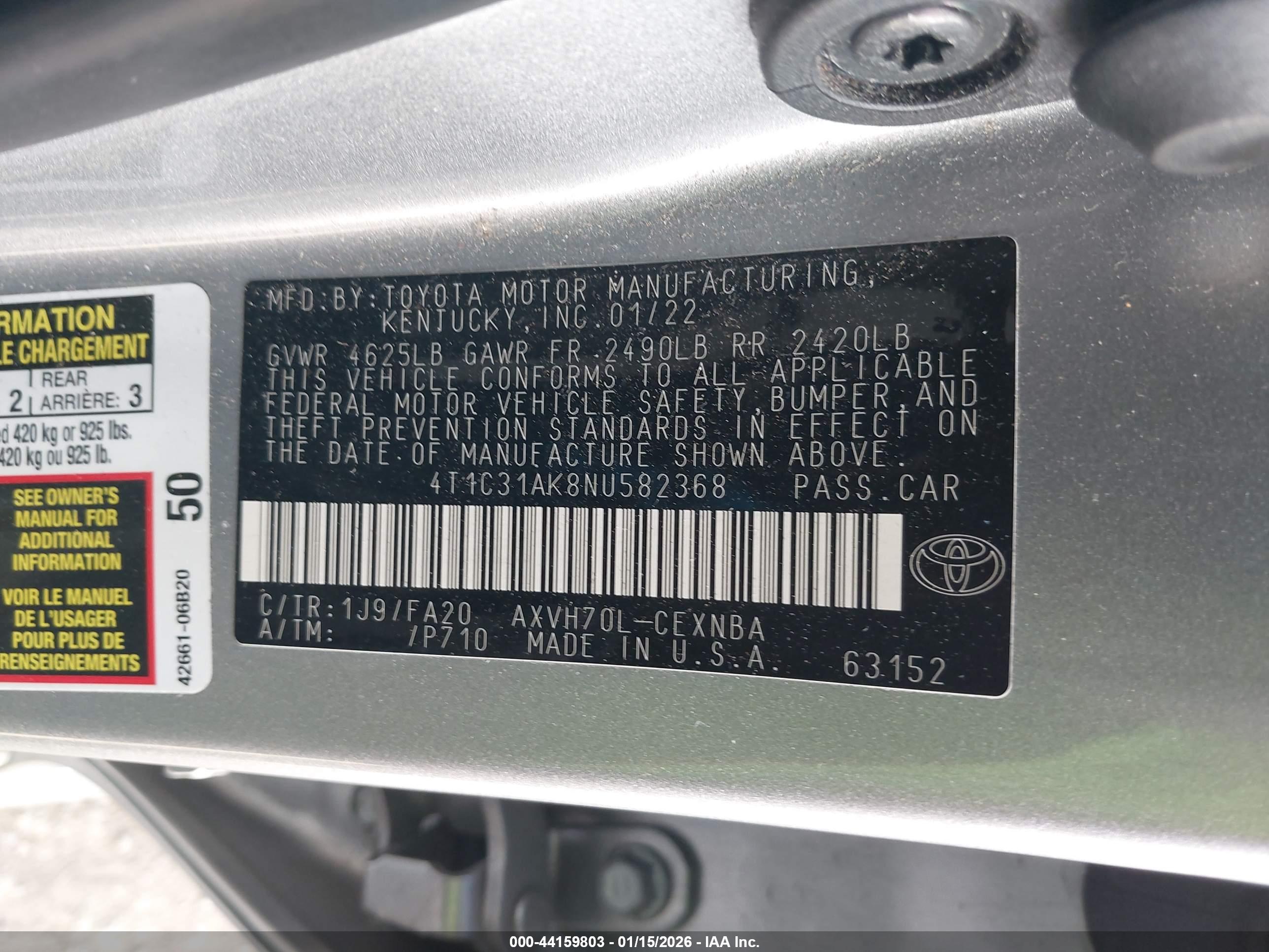 TOYOTA CAMRY image 9