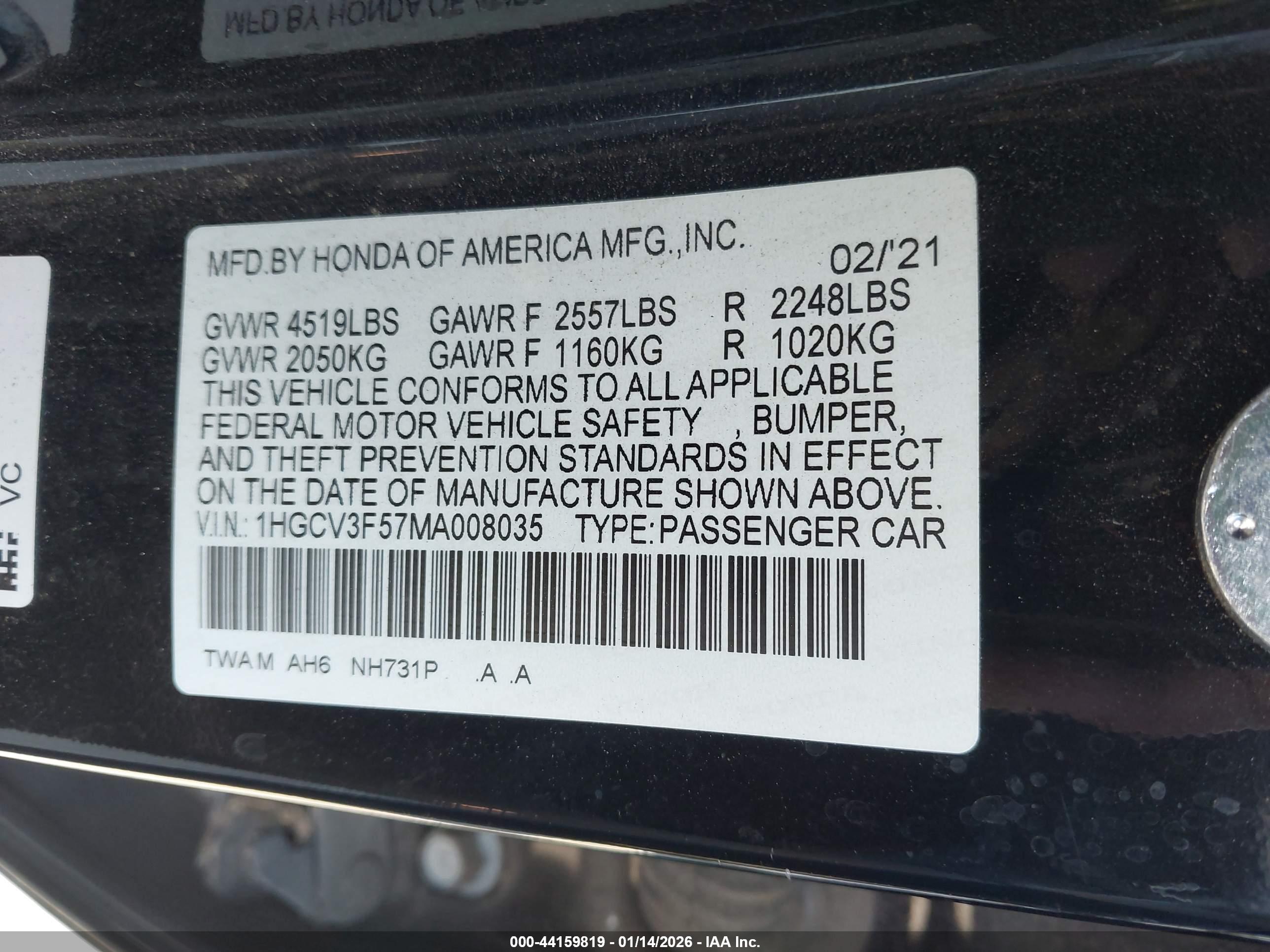 HONDA ACCORD image 9