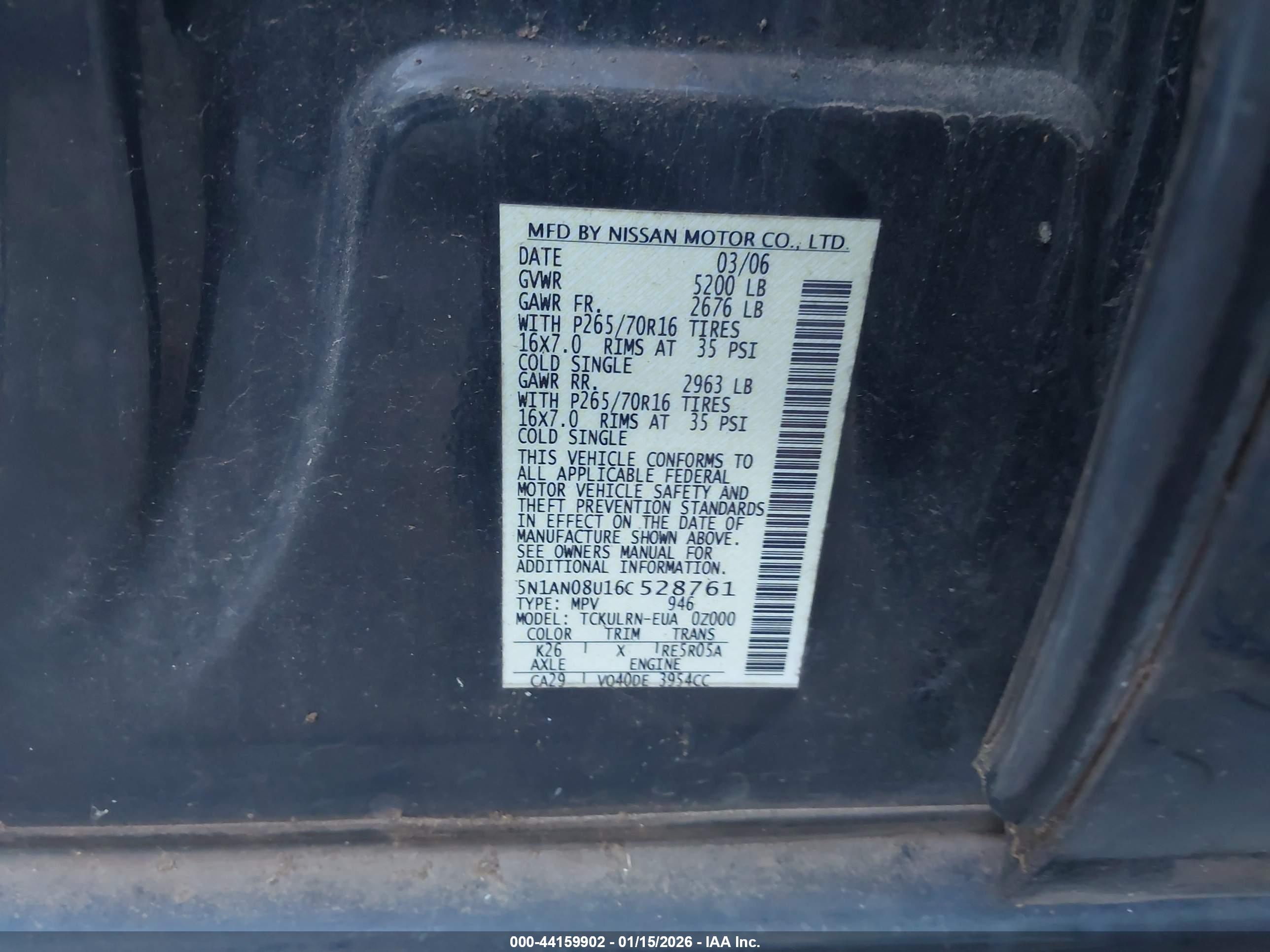 NISSAN XTERRA image 9