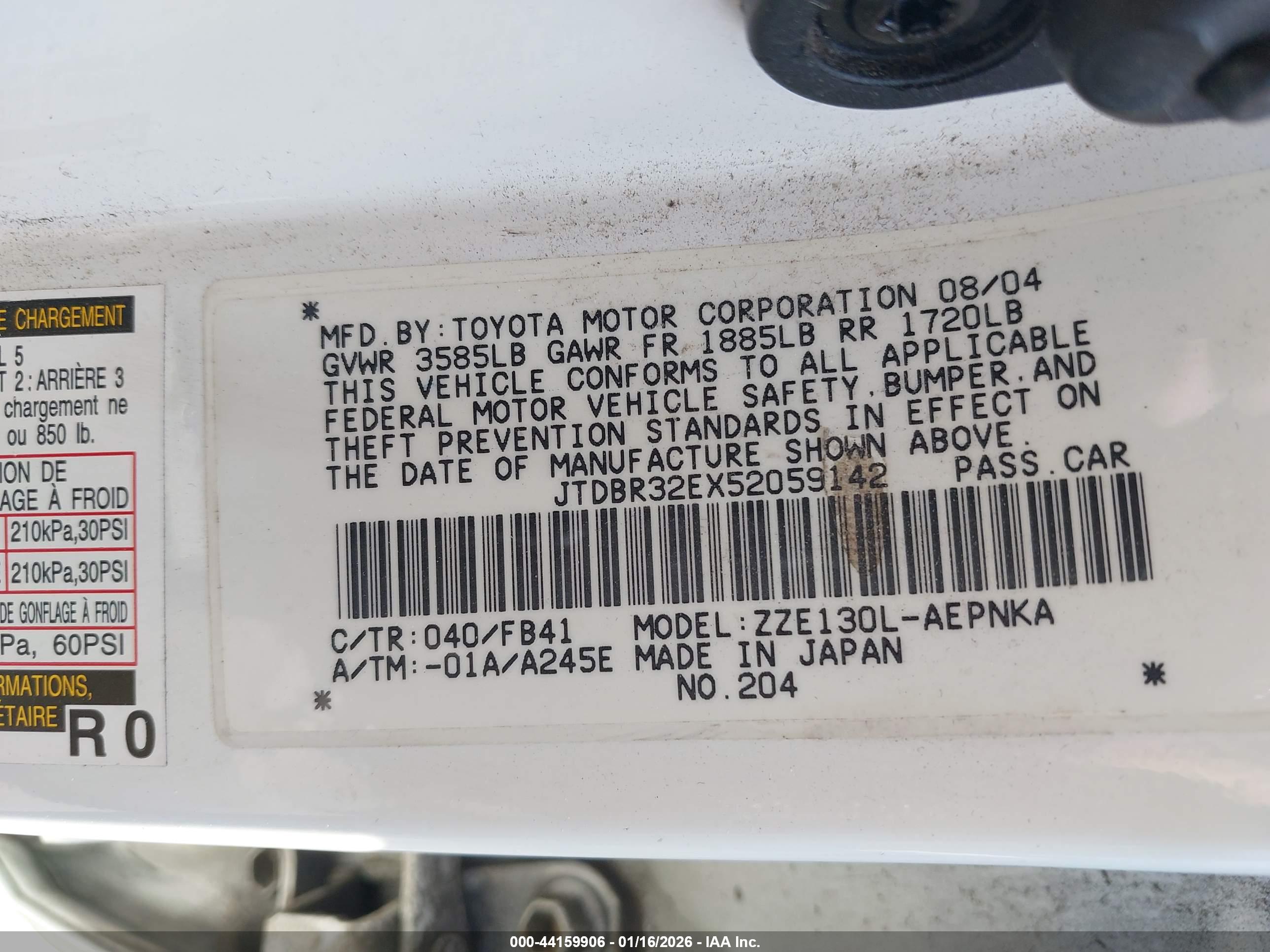 TOYOTA COROLLA image 9