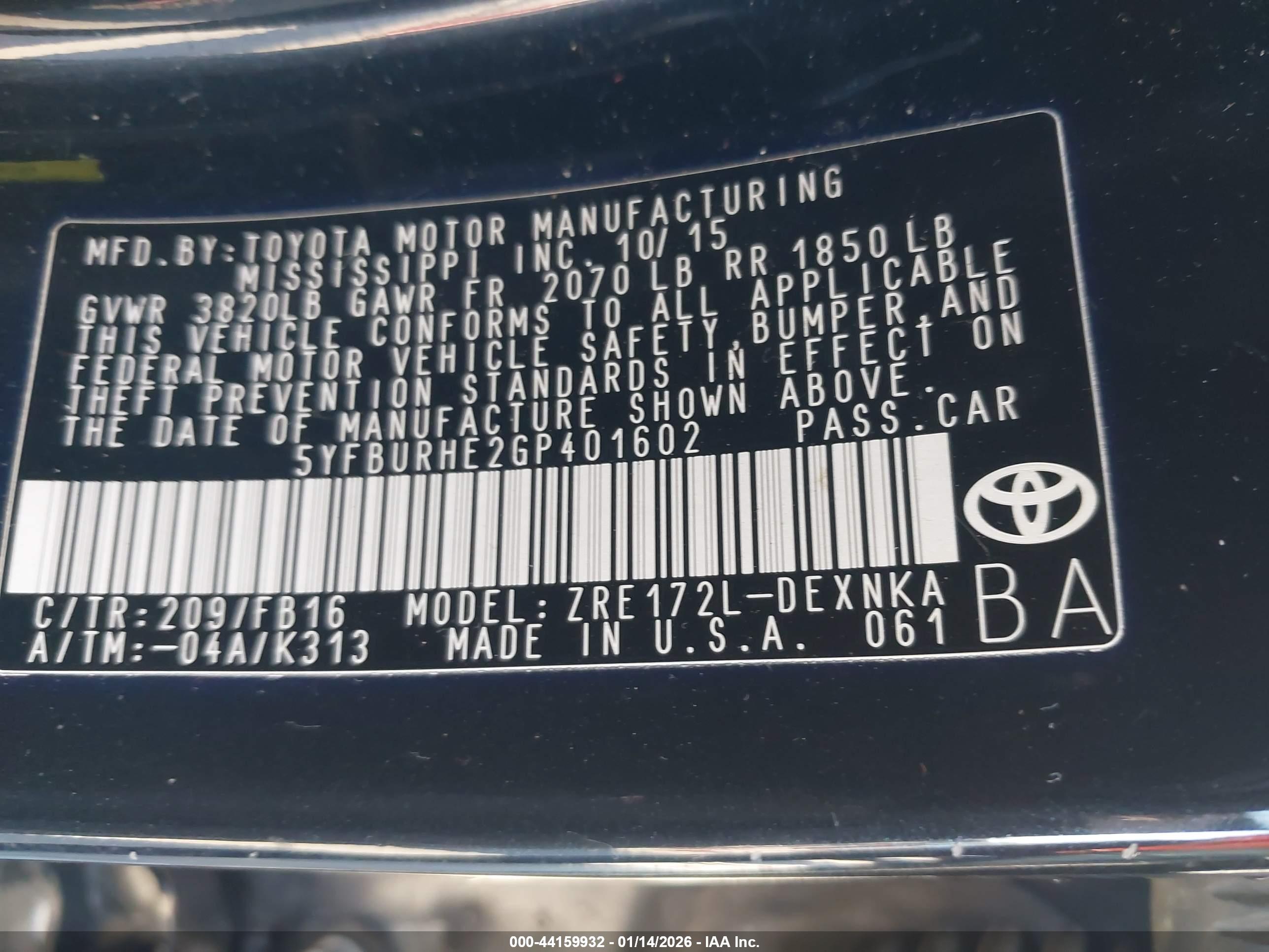TOYOTA COROLLA image 9