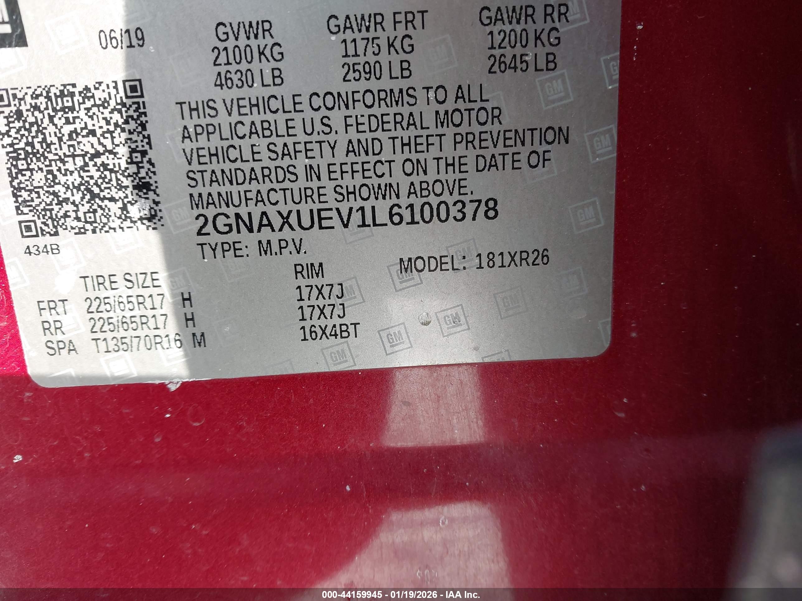 CHEVROLET EQUINOX image 9