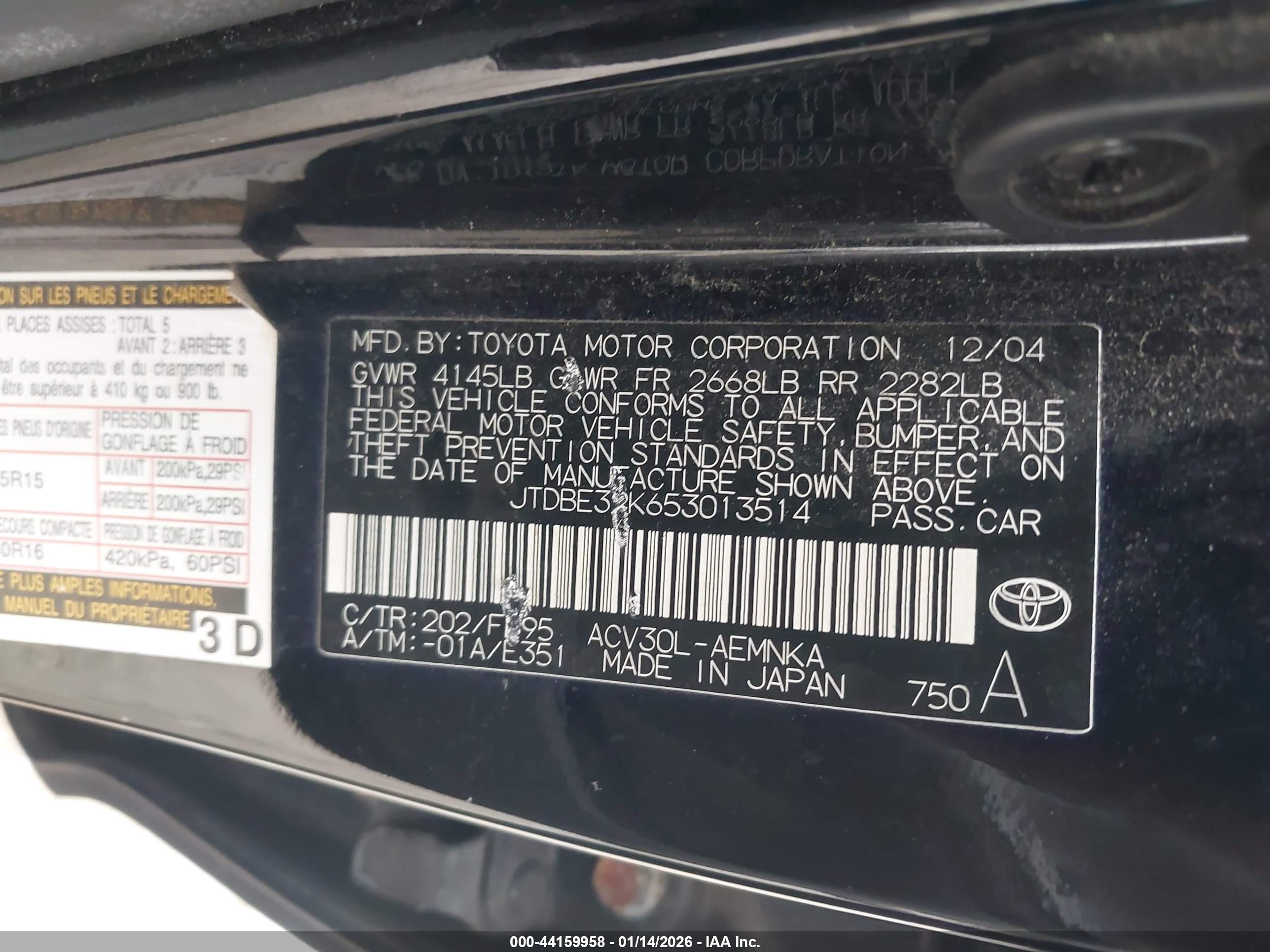 TOYOTA CAMRY image 9