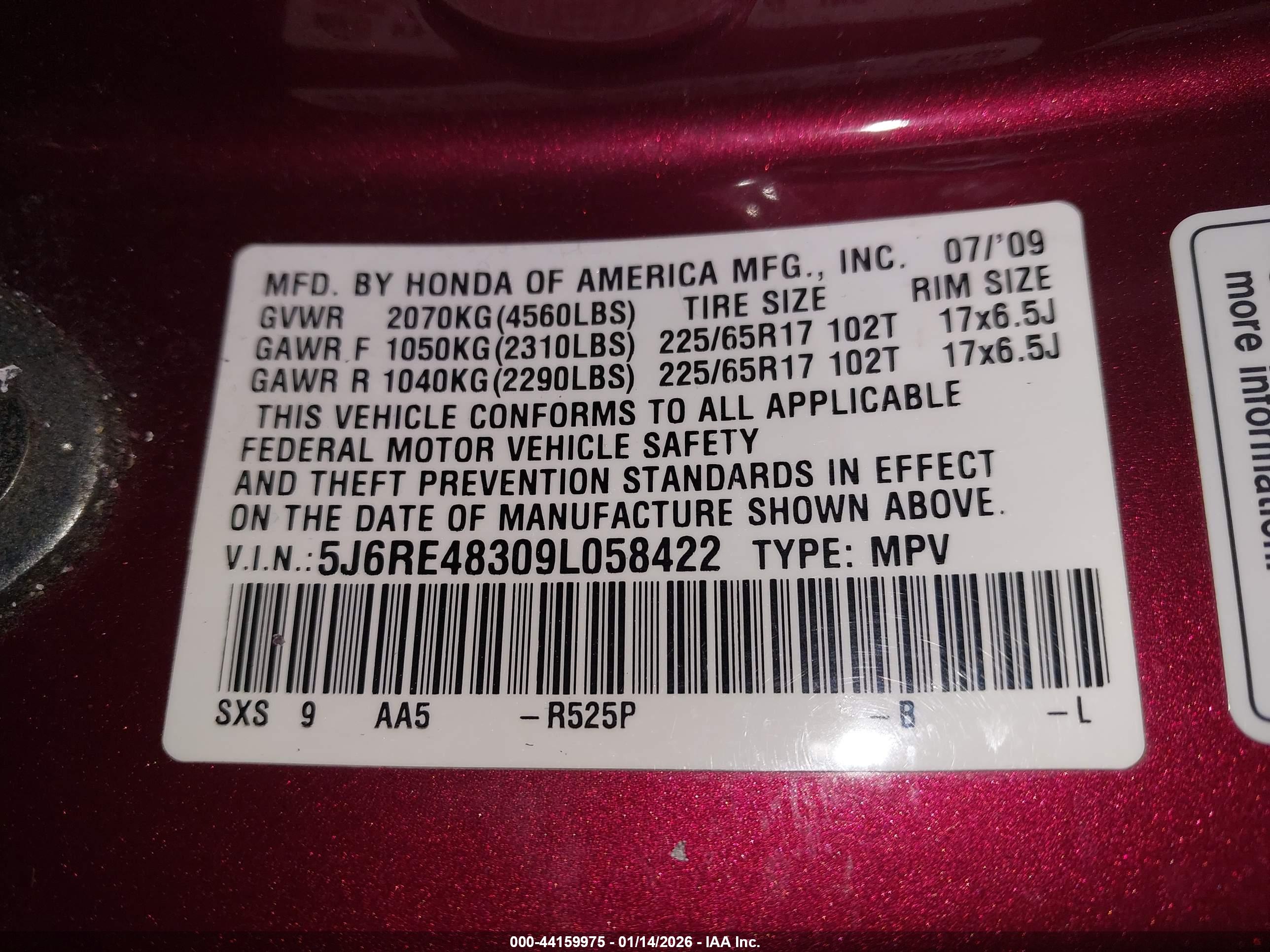HONDA CR-V image 9
