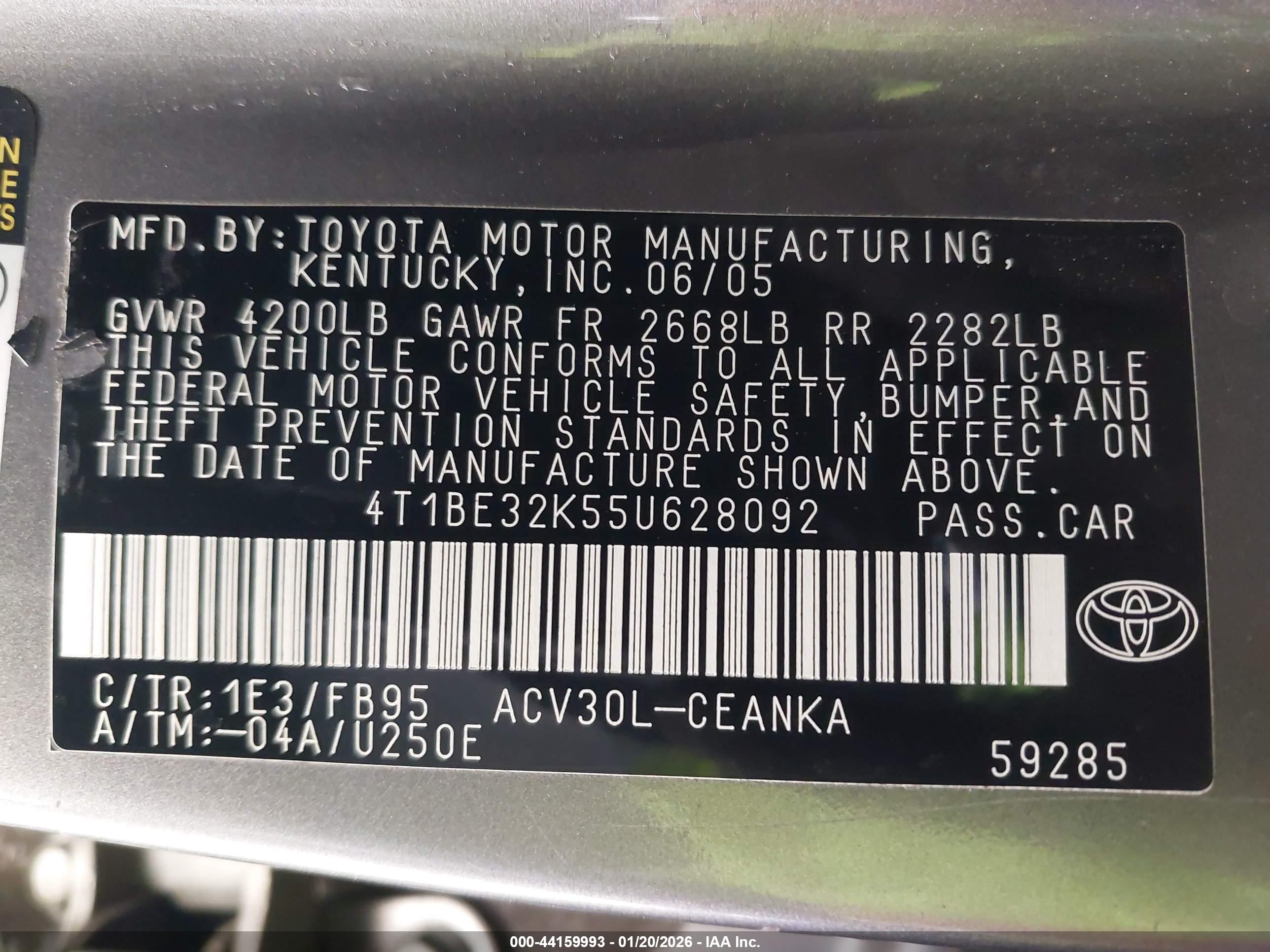 TOYOTA CAMRY image 9