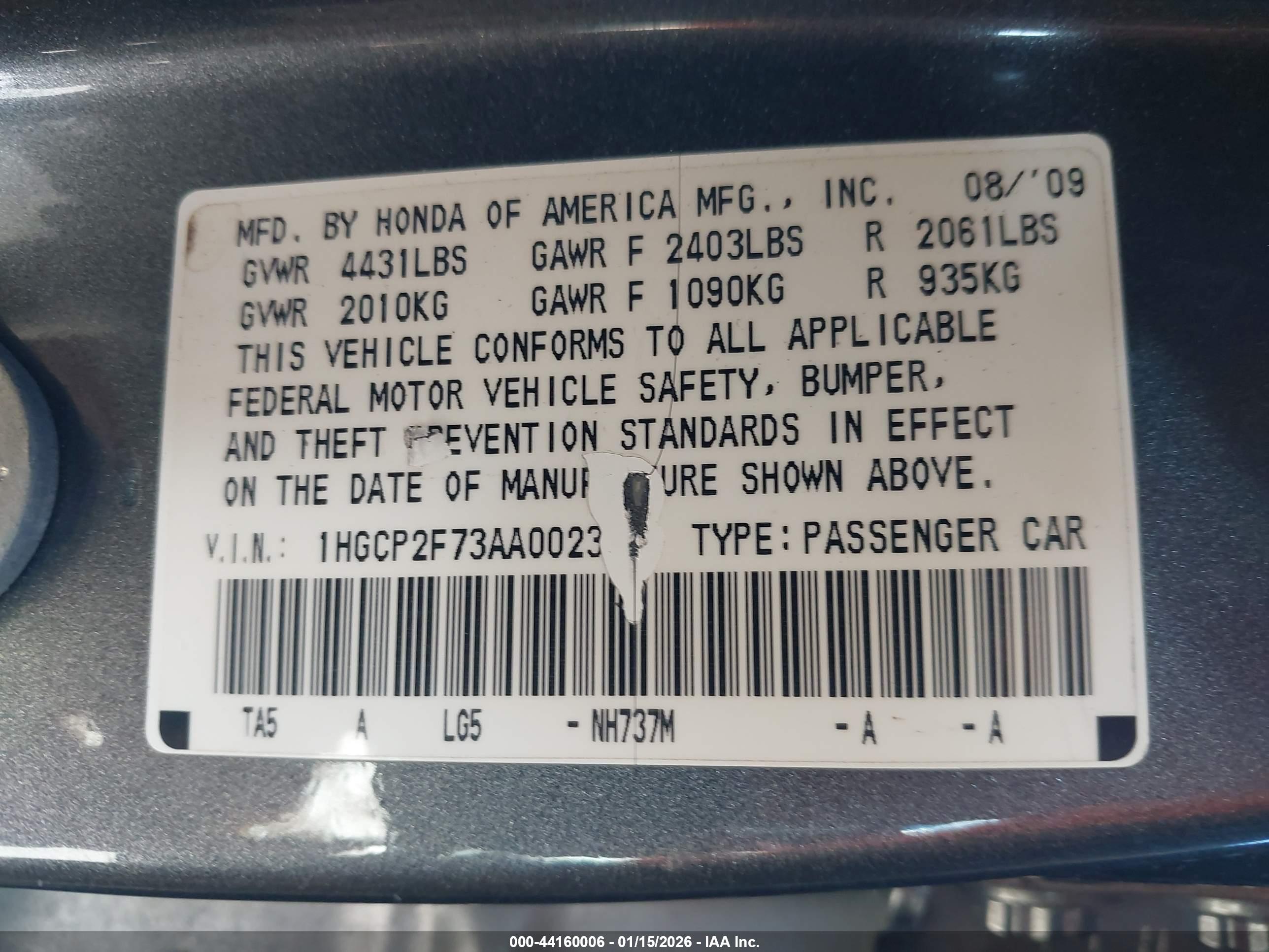 HONDA ACCORD image 9