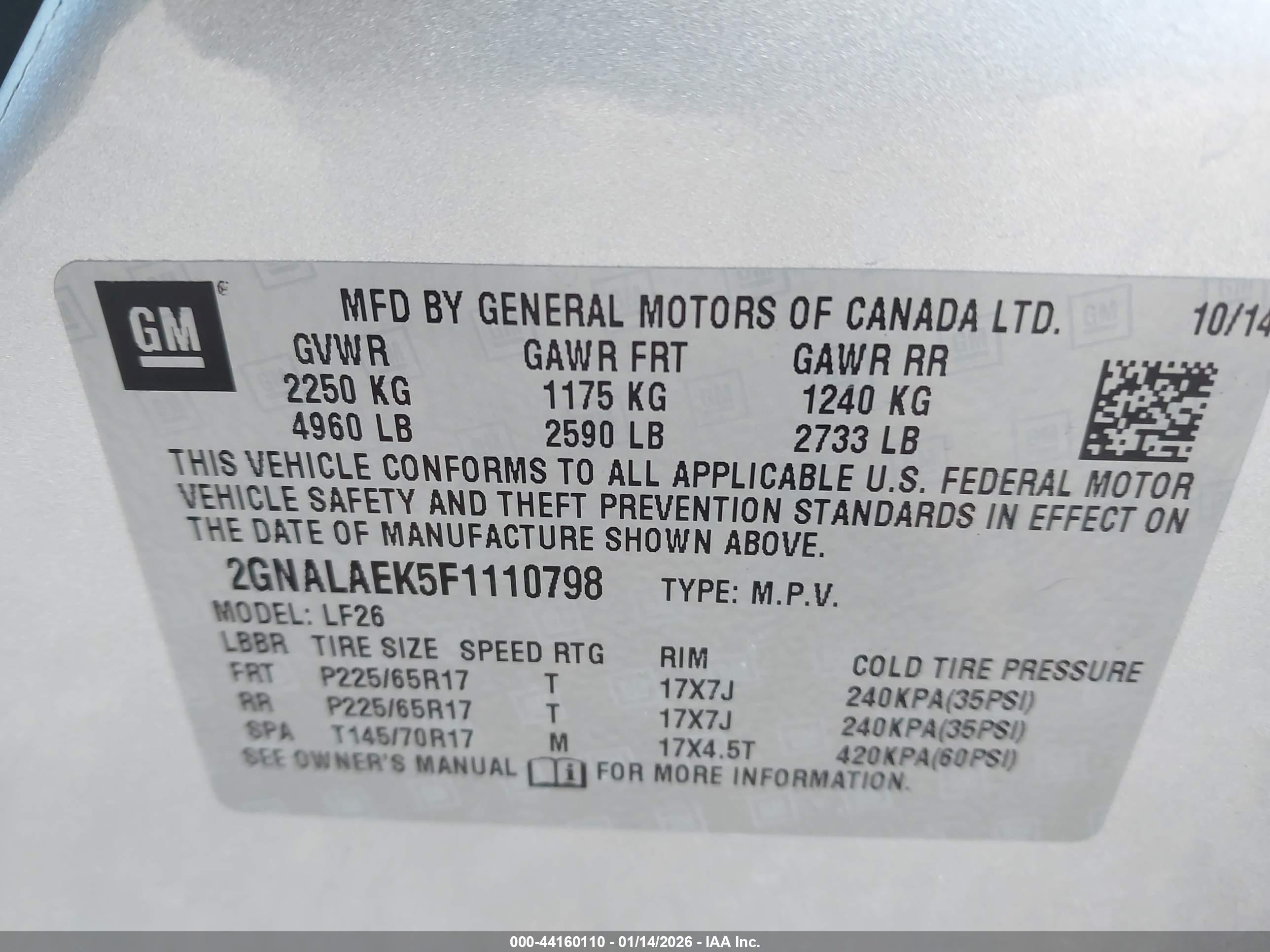 CHEVROLET EQUINOX image 9