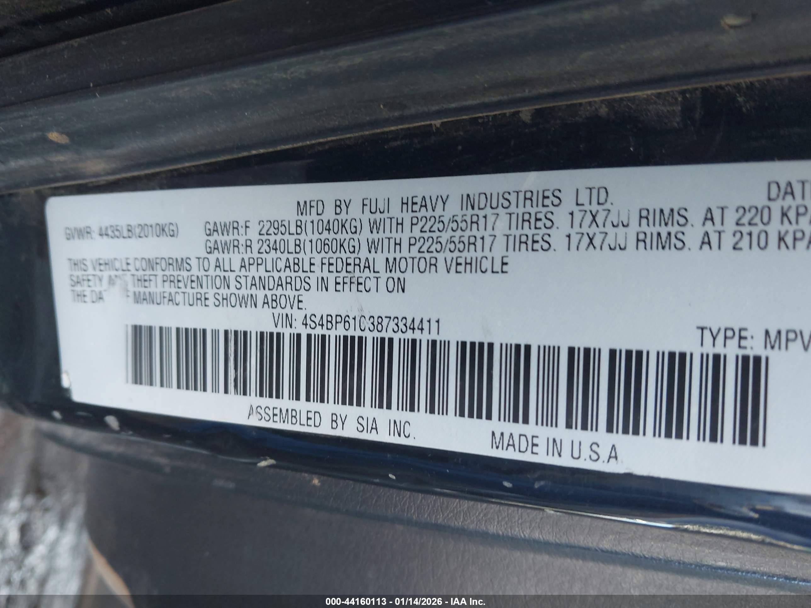 SUBARU OUTBACK image 9
