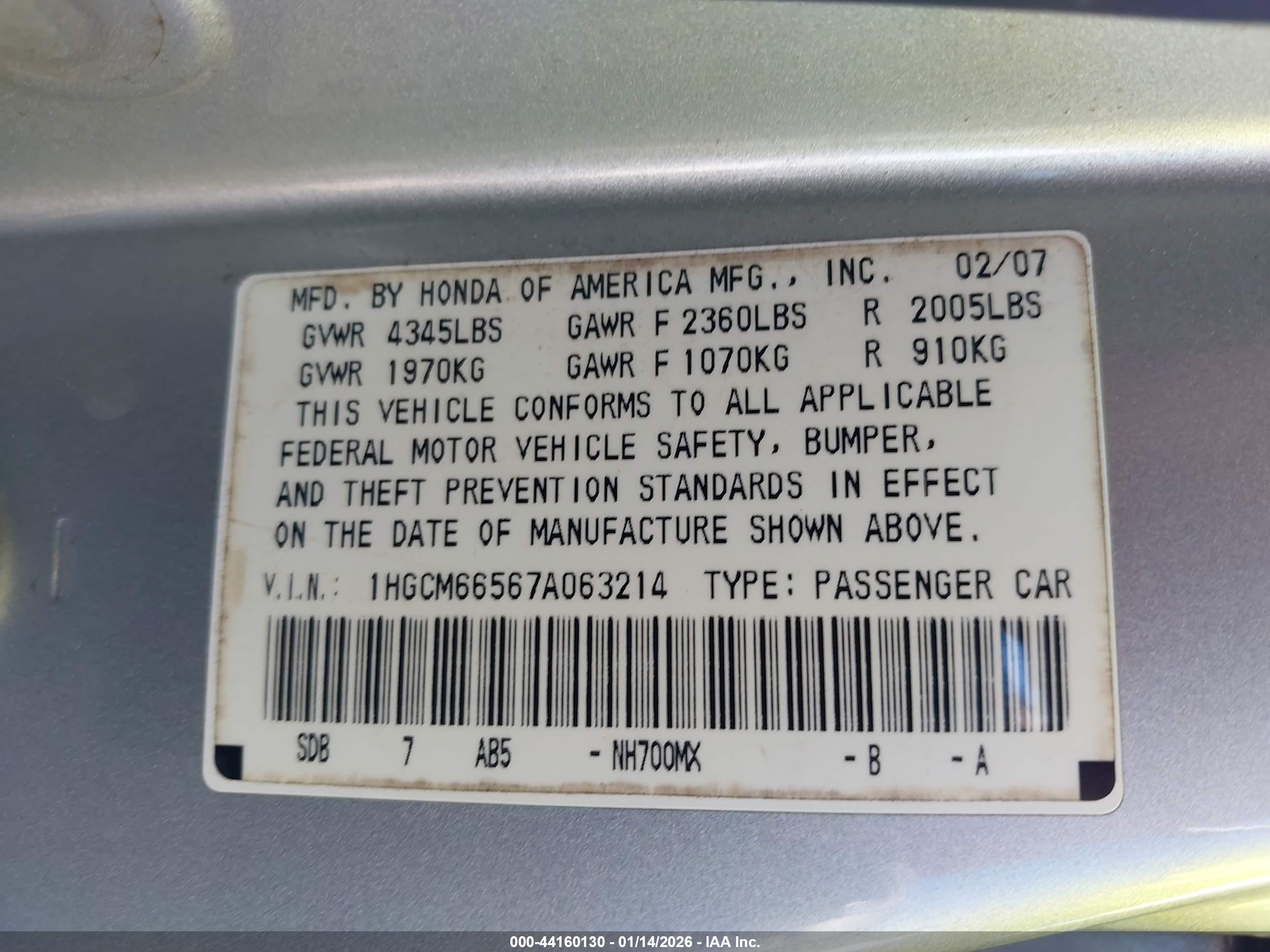HONDA ACCORD image 9