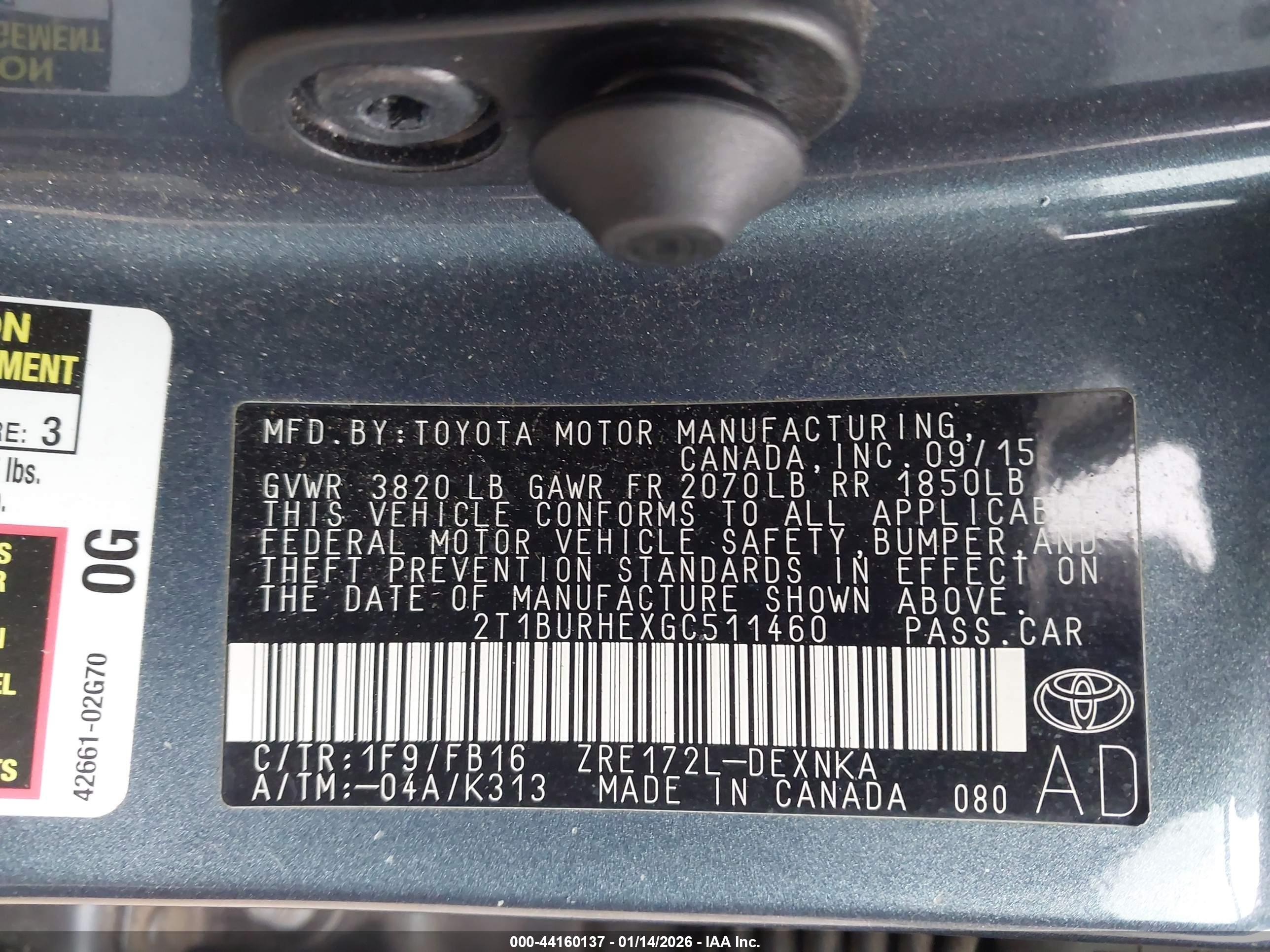 TOYOTA COROLLA image 9