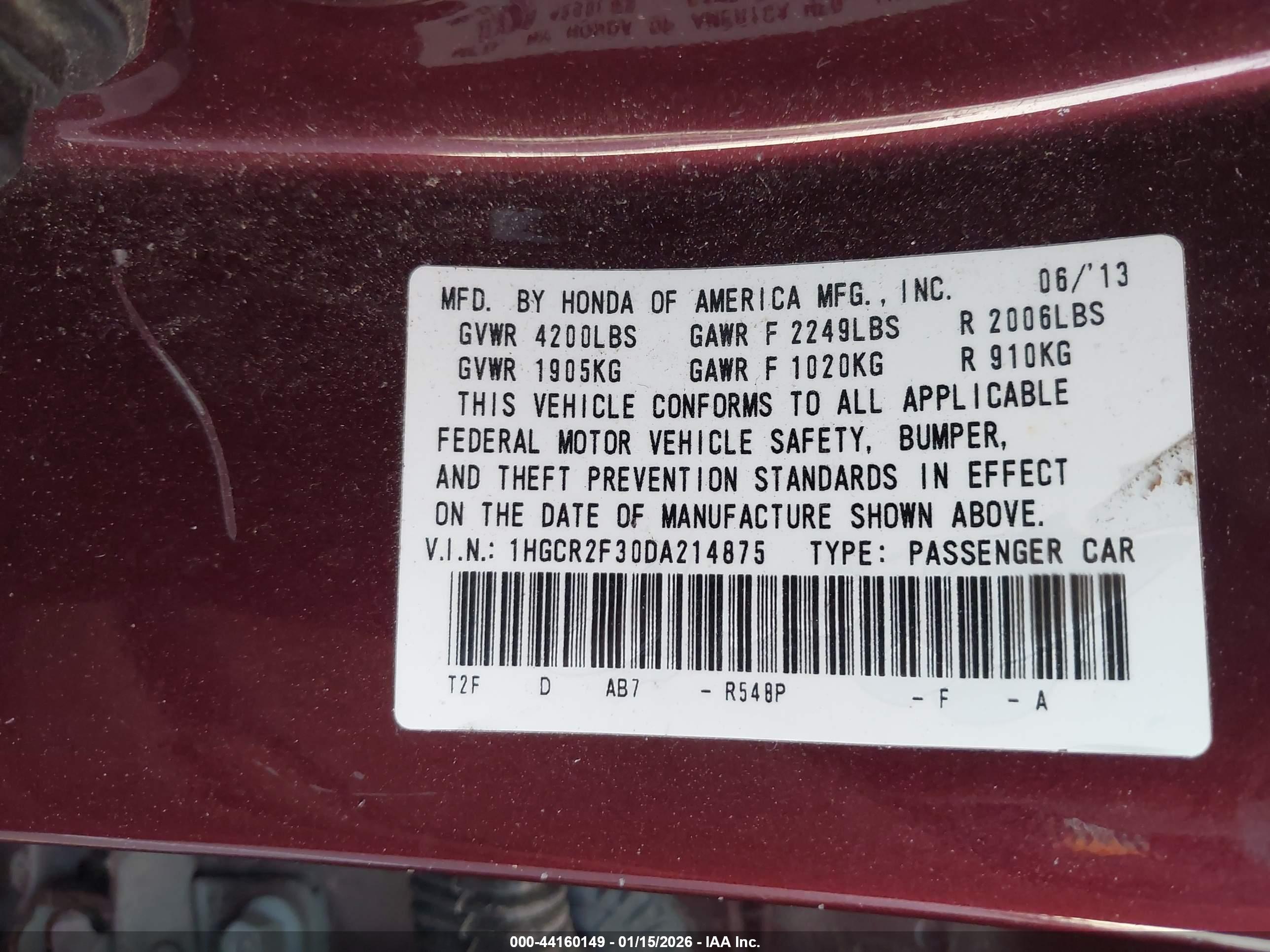 HONDA ACCORD image 9