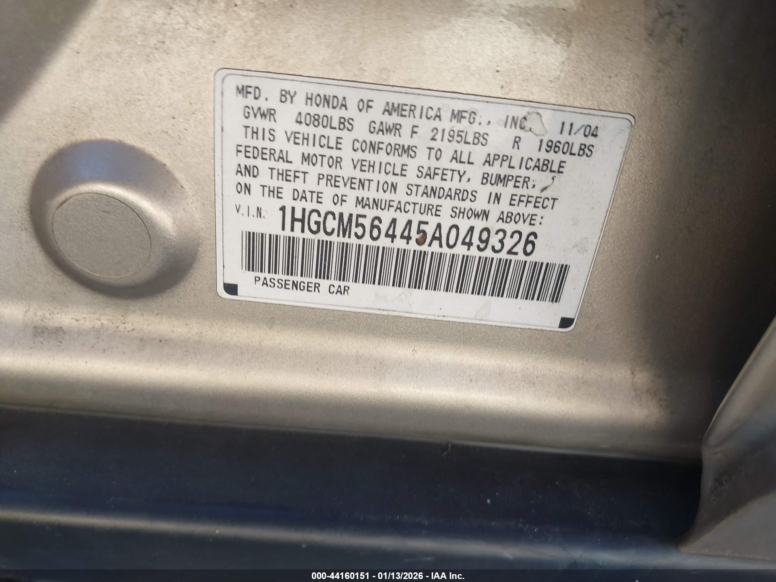 HONDA ACCORD image 9