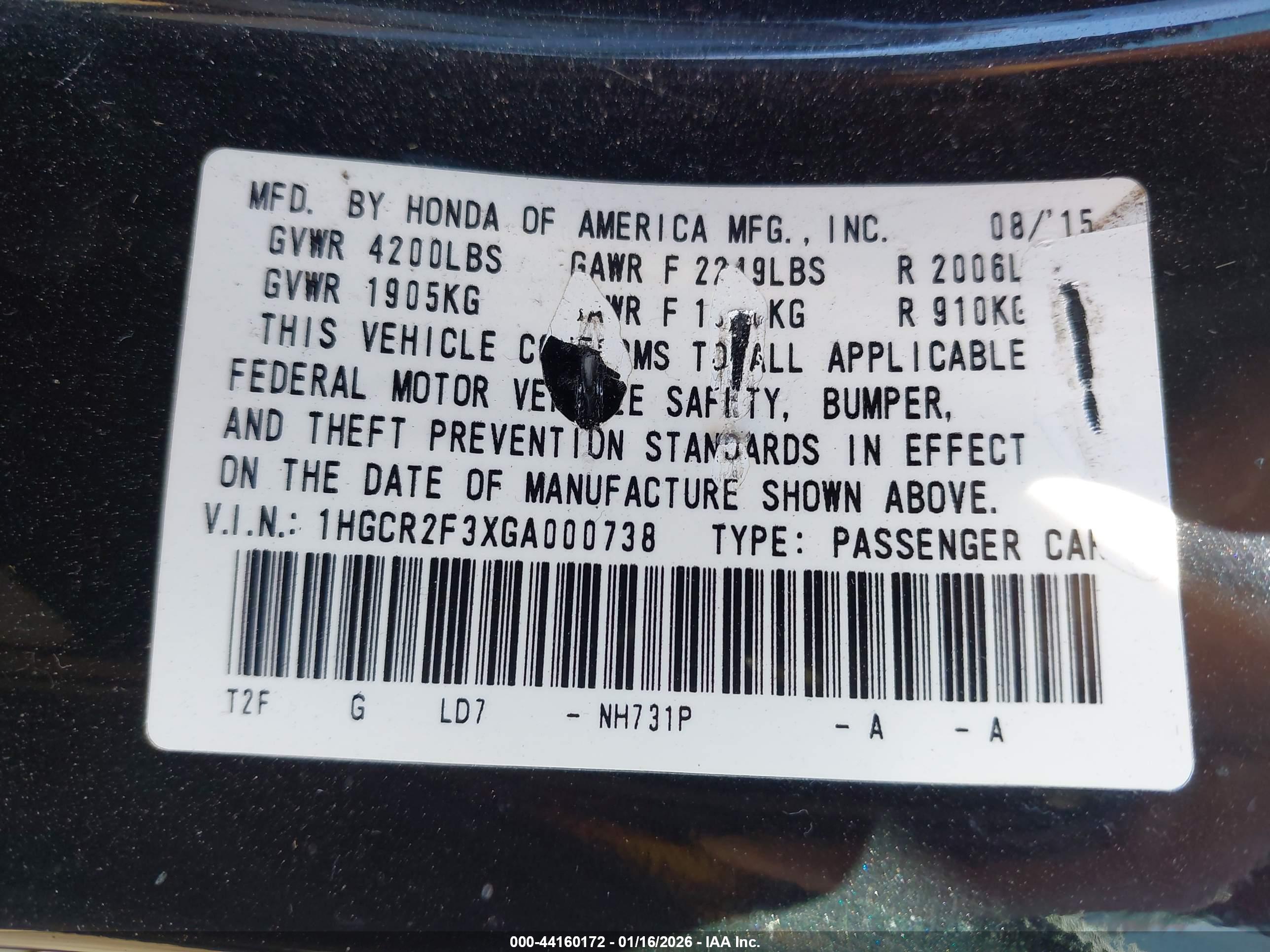 HONDA ACCORD image 9