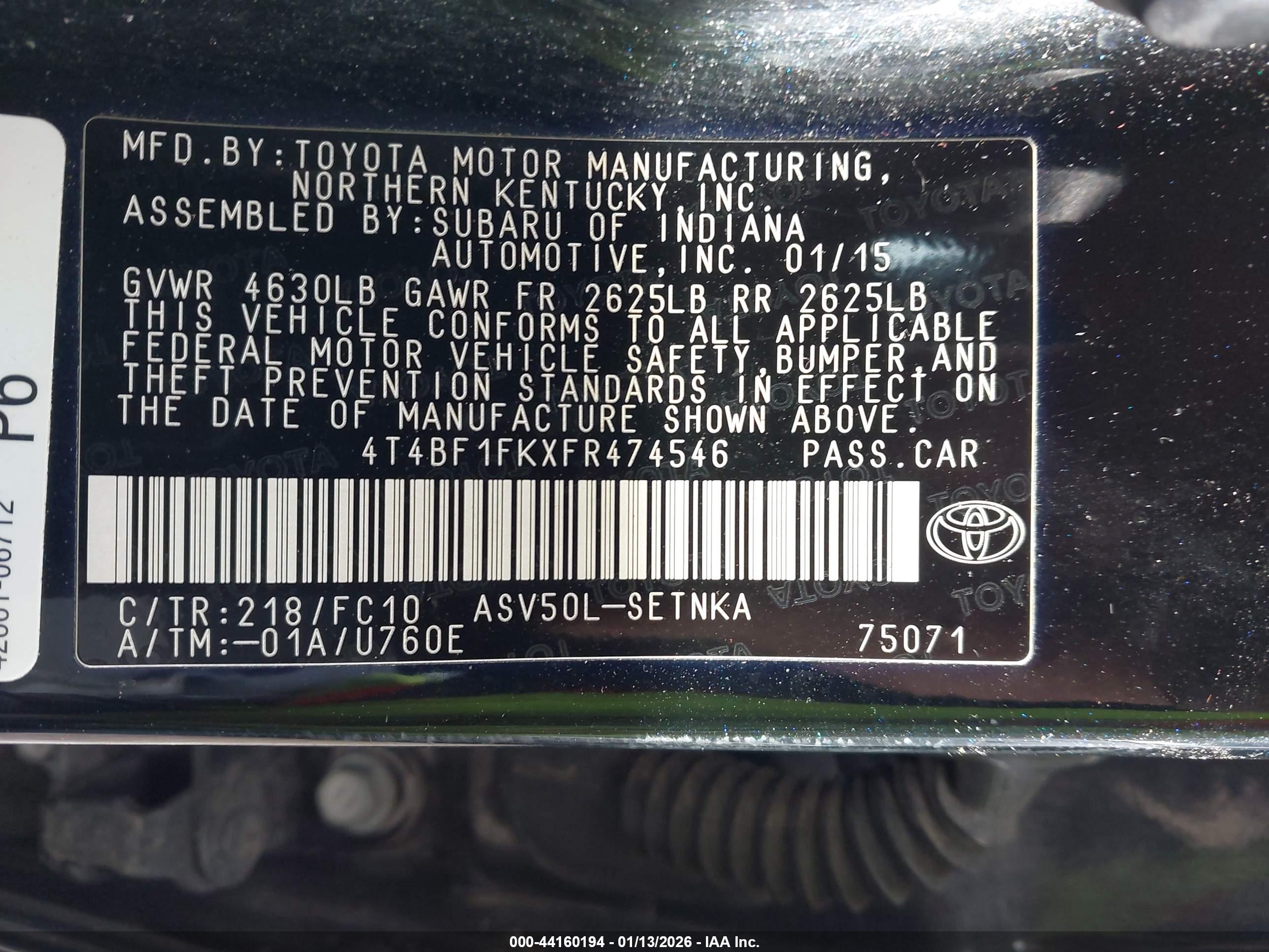 TOYOTA CAMRY image 9