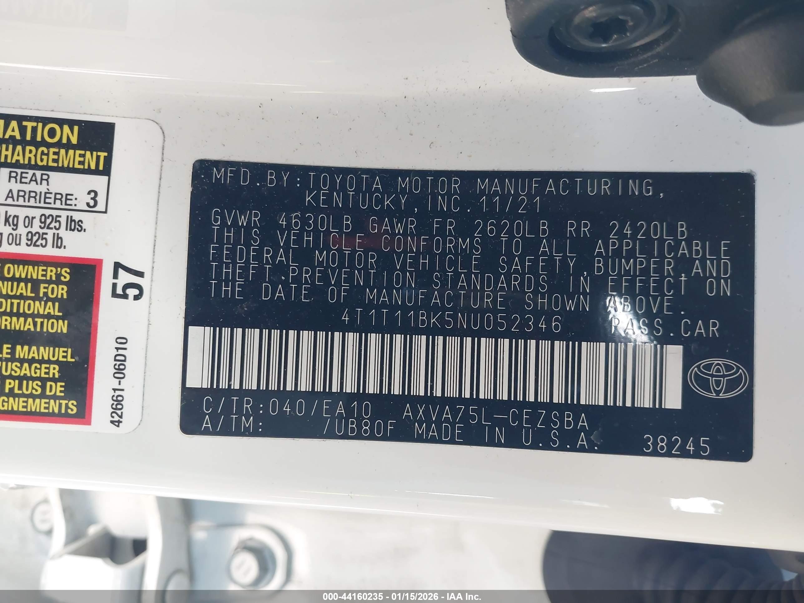 TOYOTA CAMRY image 9