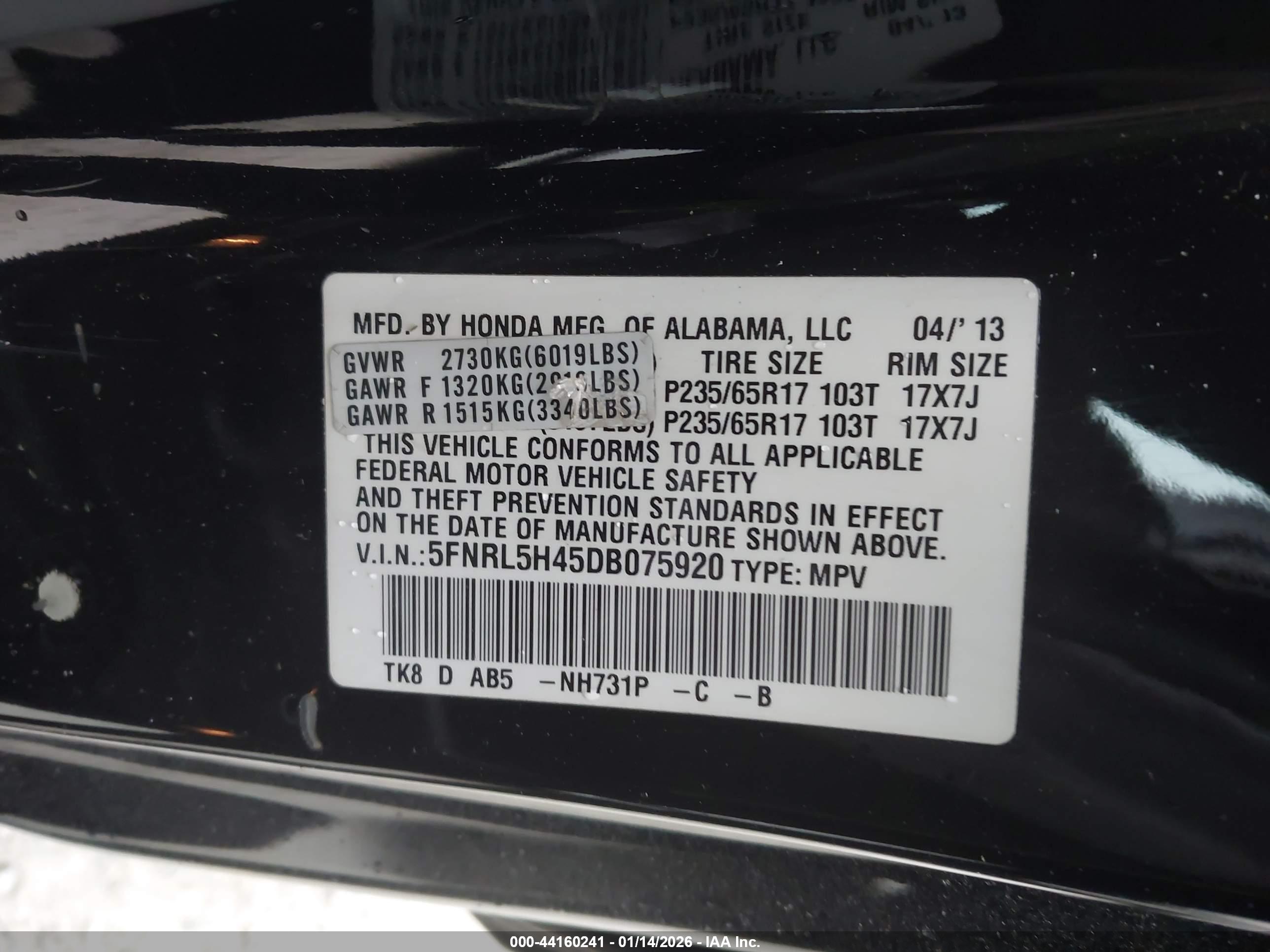 HONDA ODYSSEY image 9