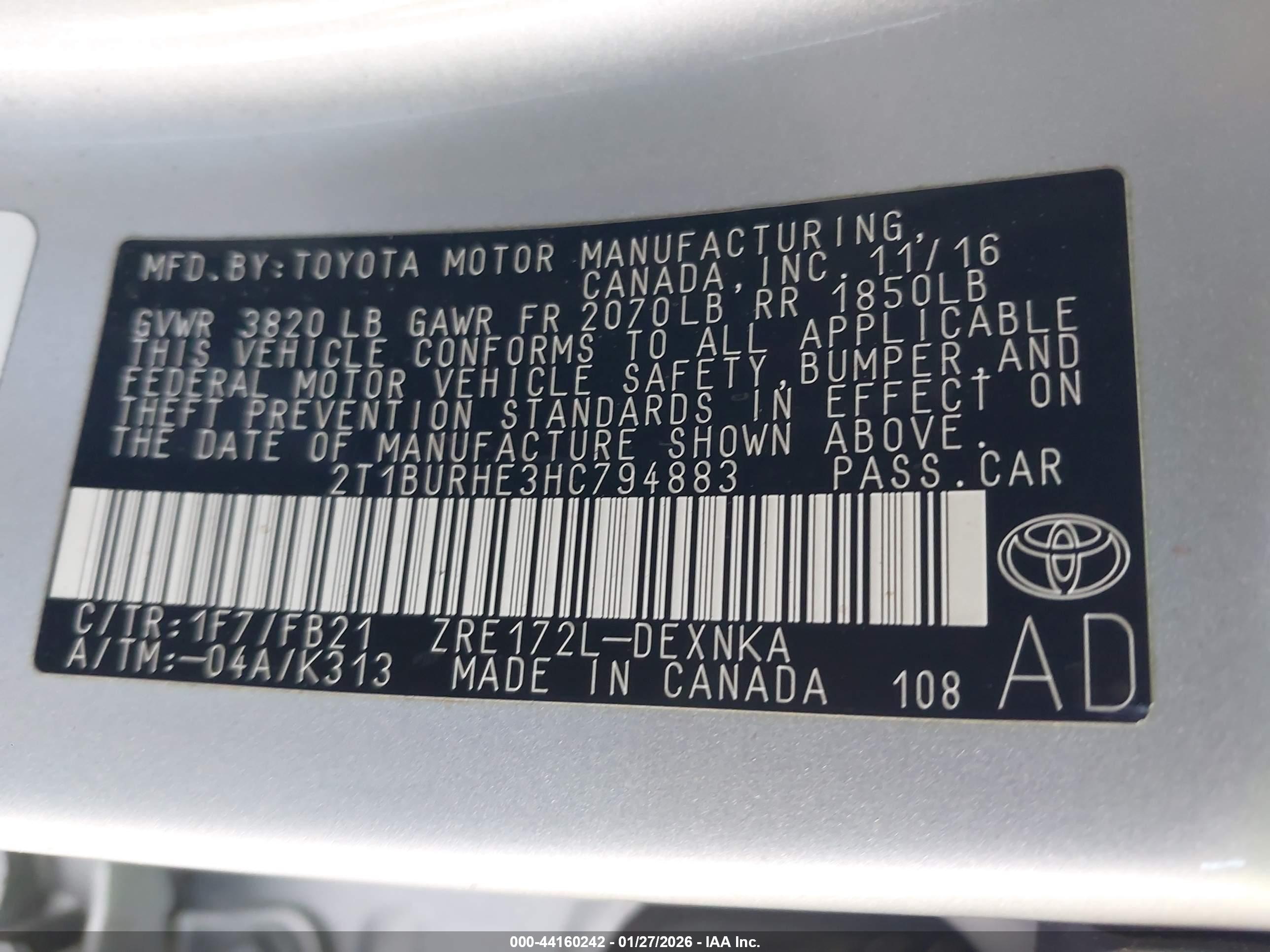 TOYOTA COROLLA image 9