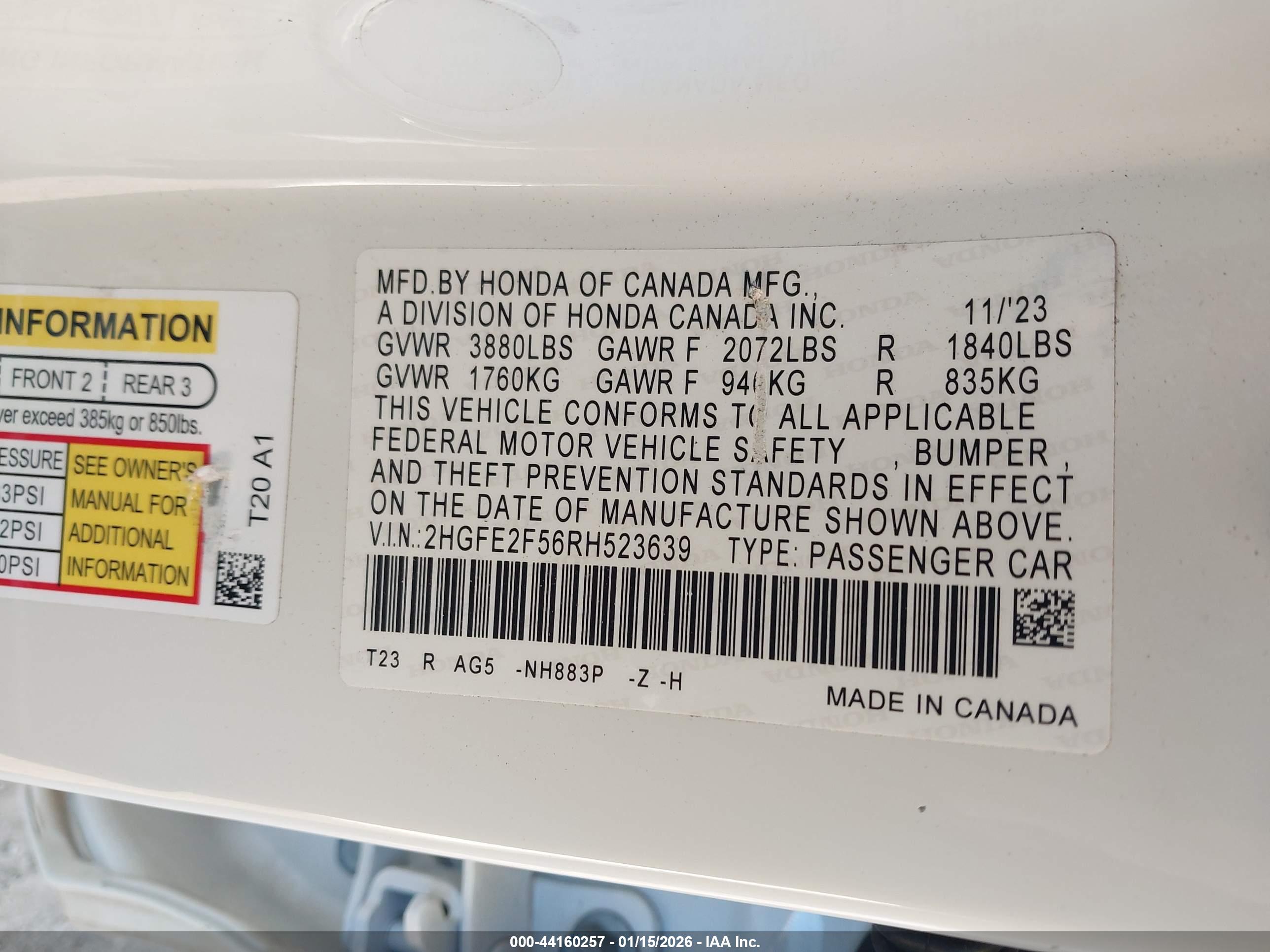 HONDA CIVIC image 9