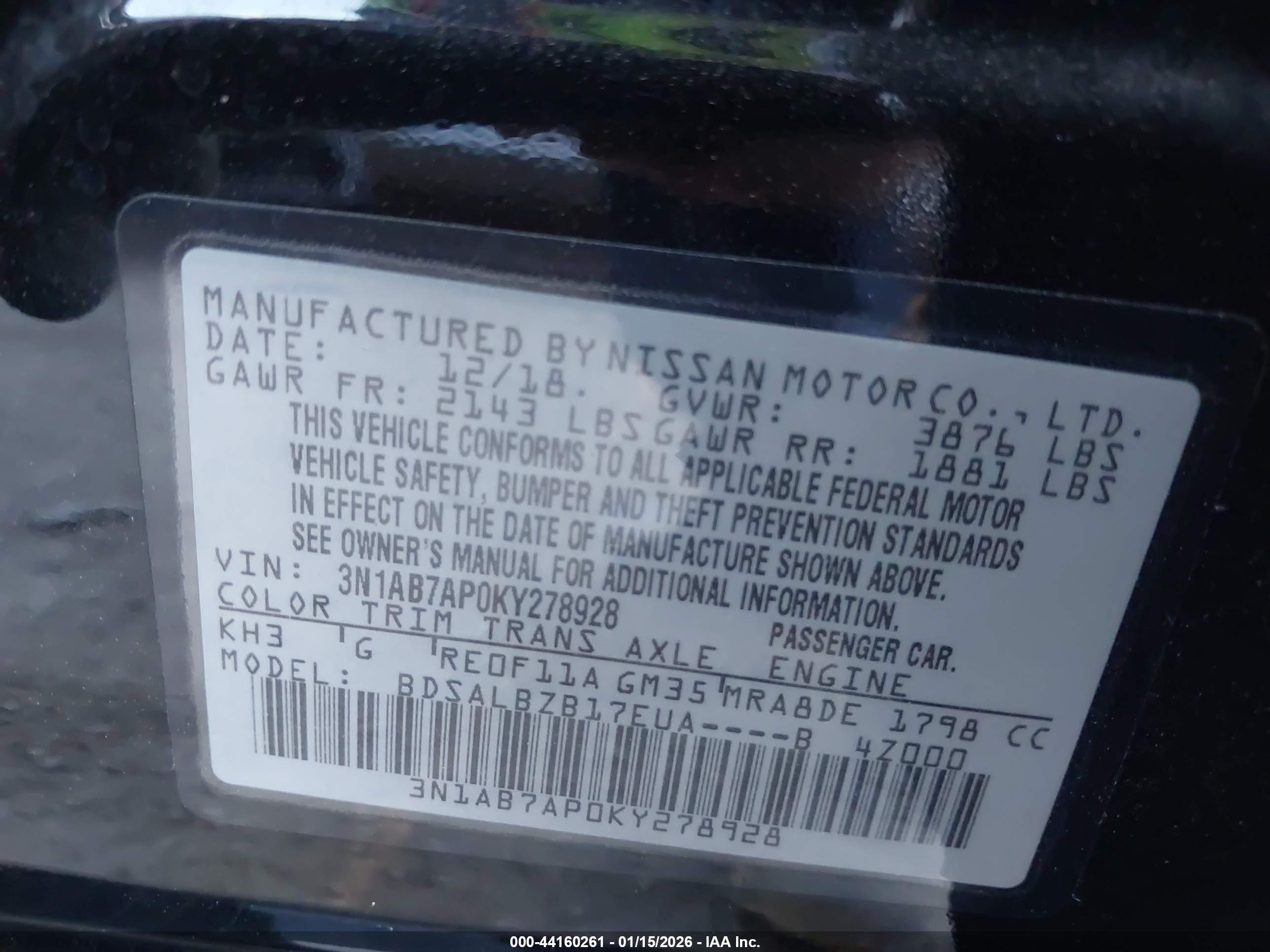 NISSAN SENTRA image 9