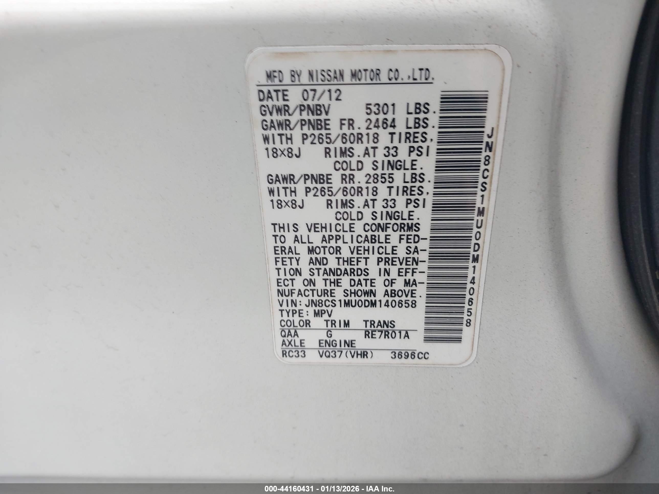 INFINITI FX37 image 9