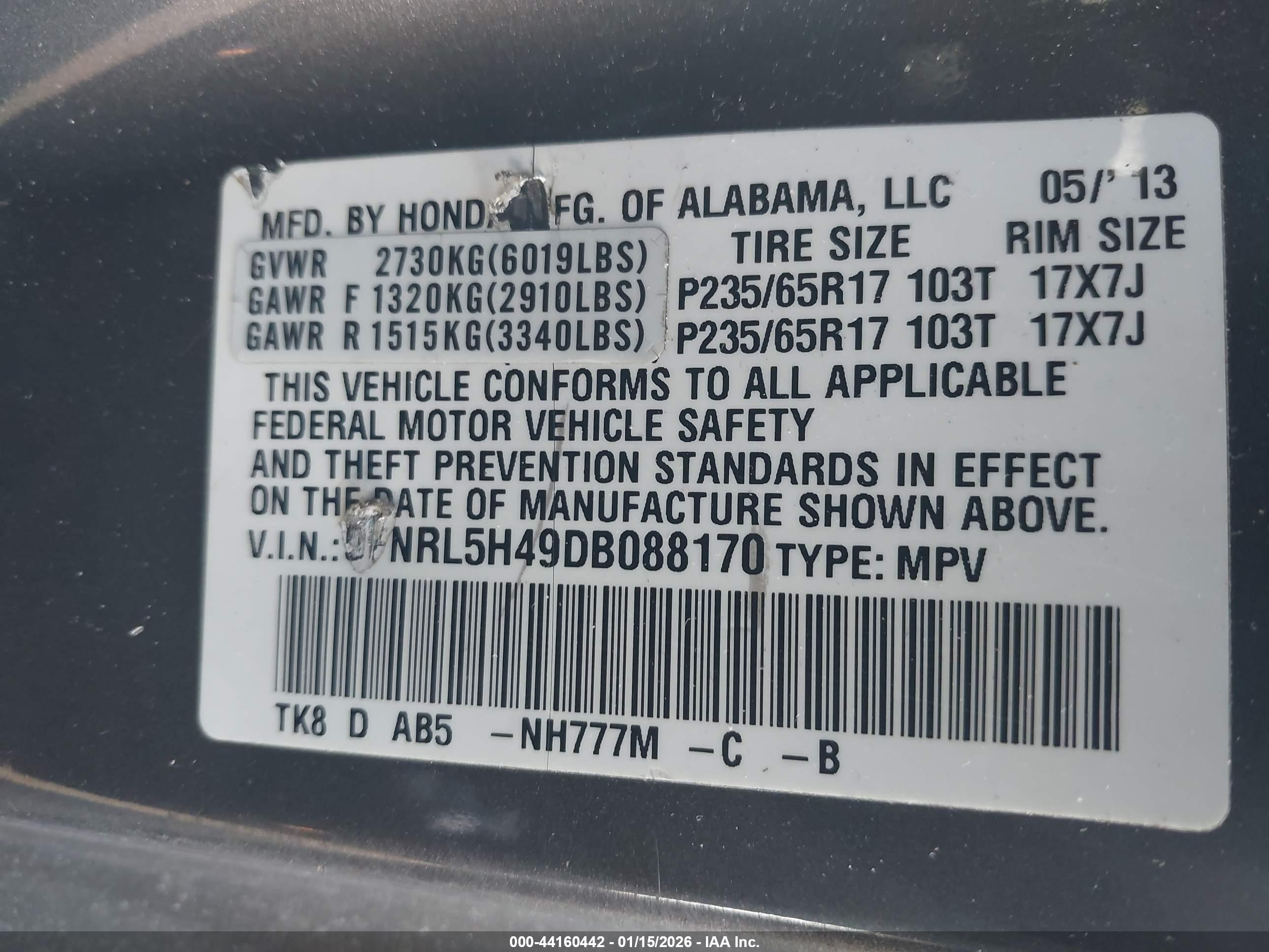 HONDA ODYSSEY image 9