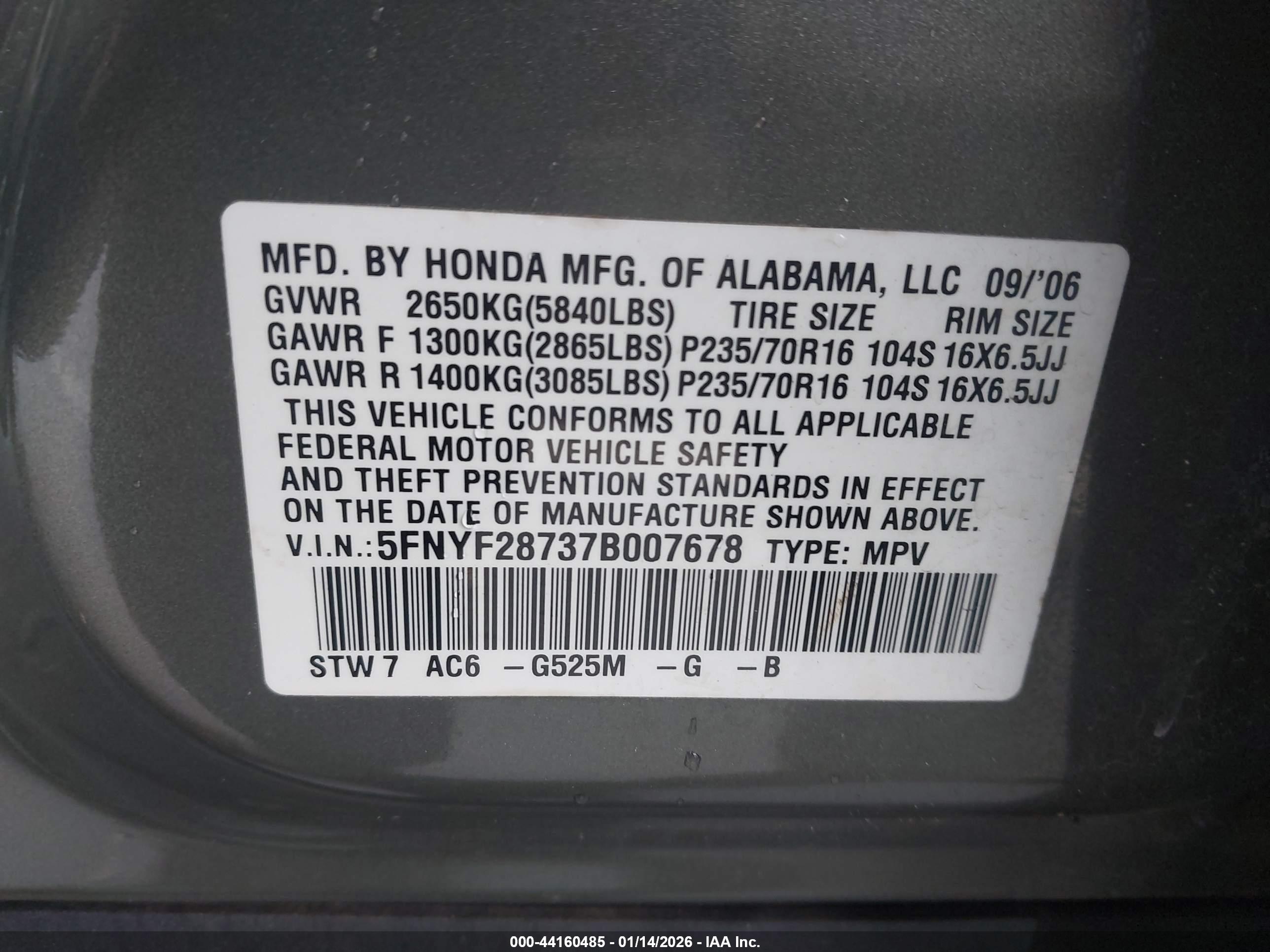 HONDA PILOT image 9