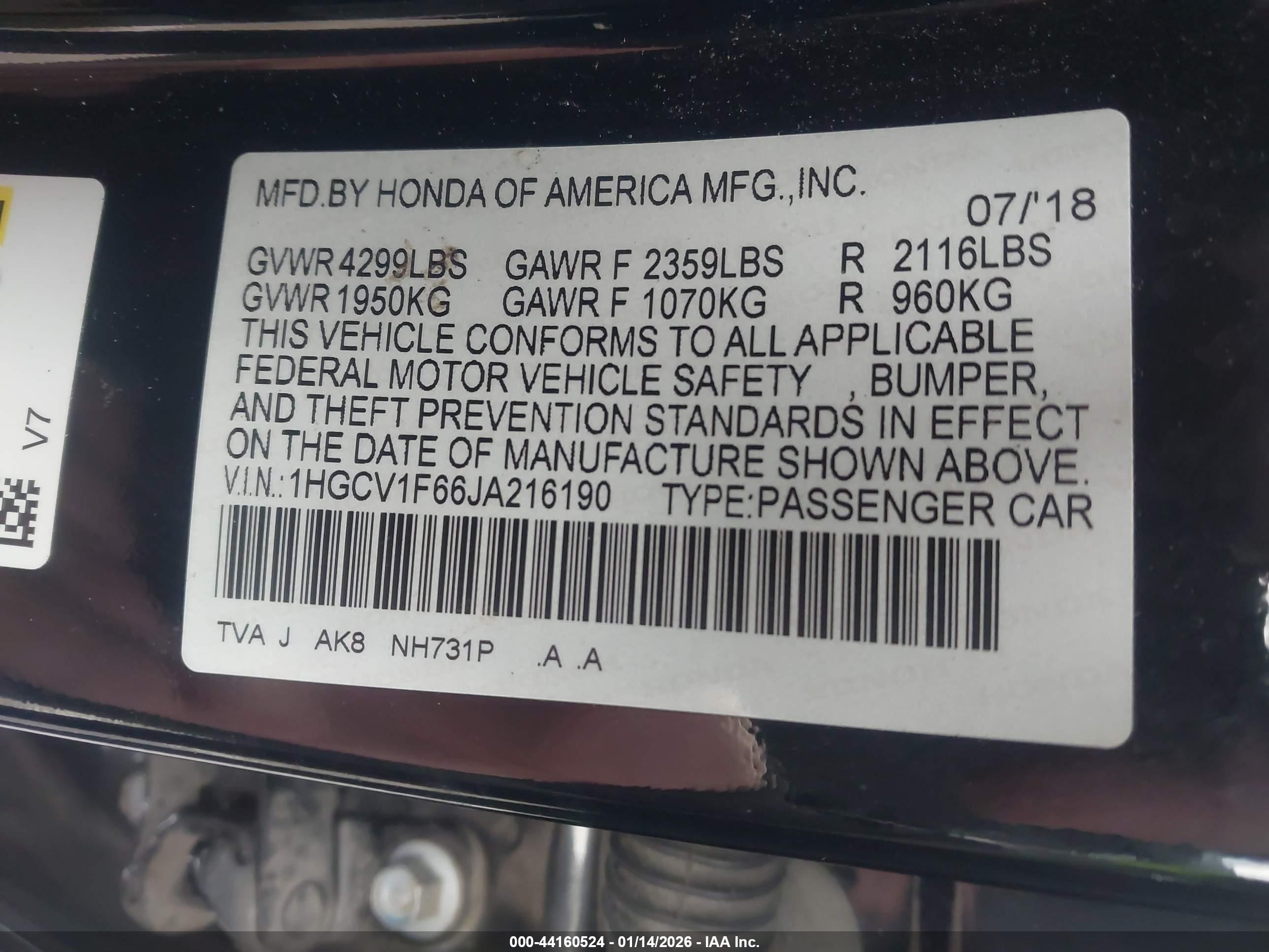 HONDA ACCORD image 9