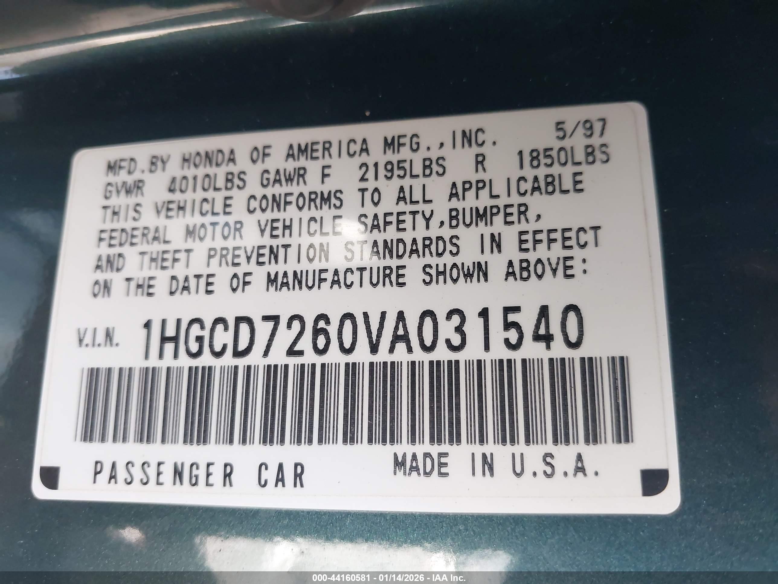 HONDA ACCORD image 9