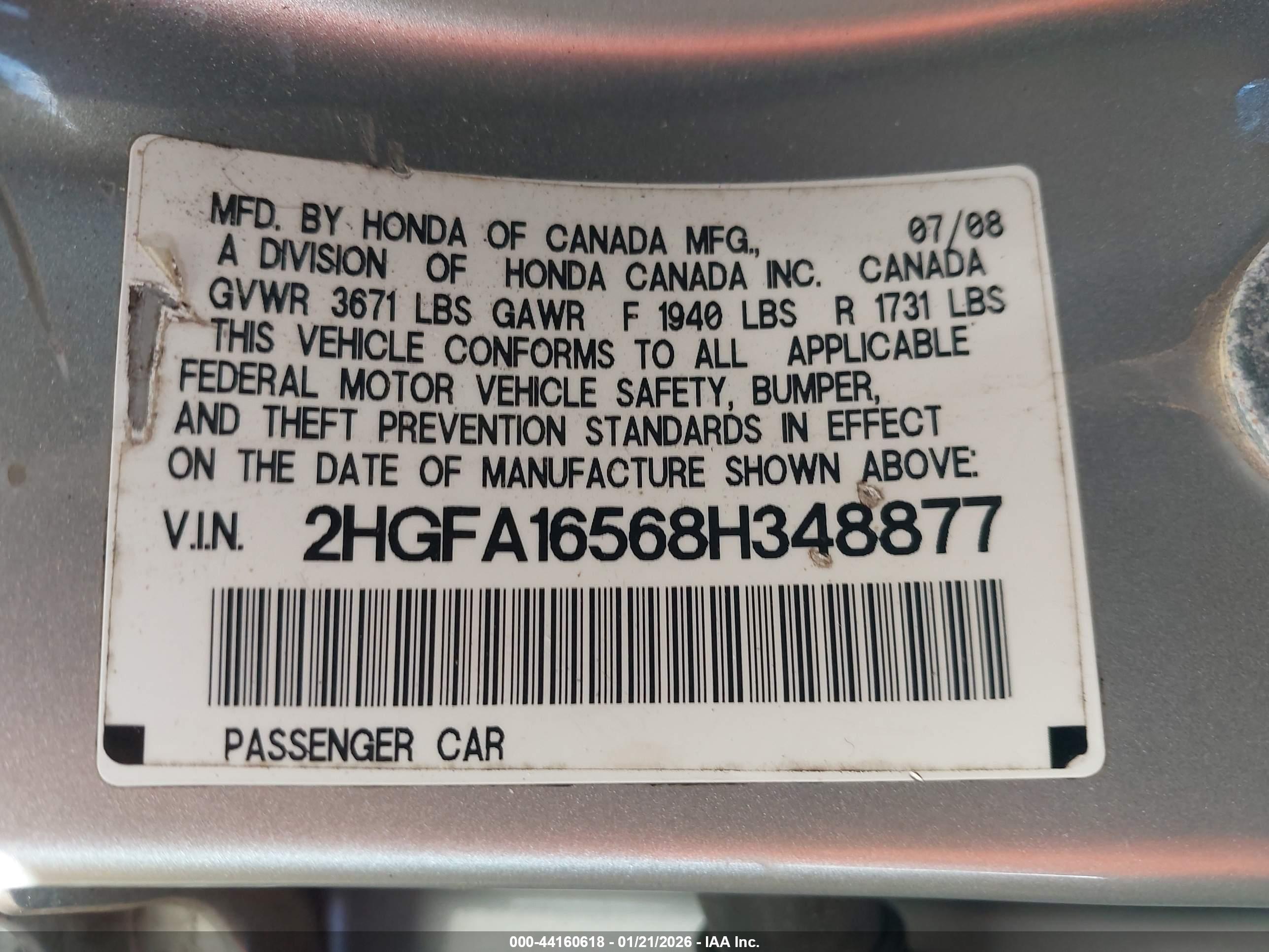 HONDA CIVIC image 9
