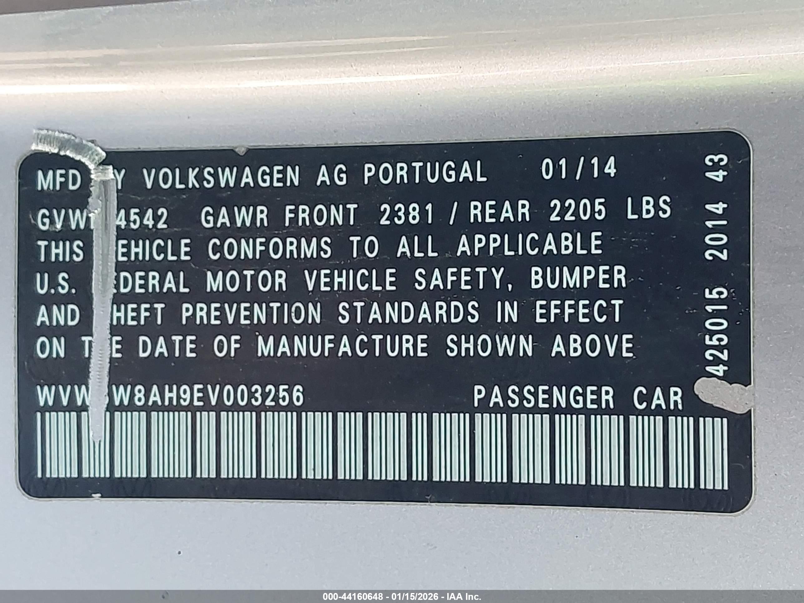 VOLKSWAGEN EOS image 9