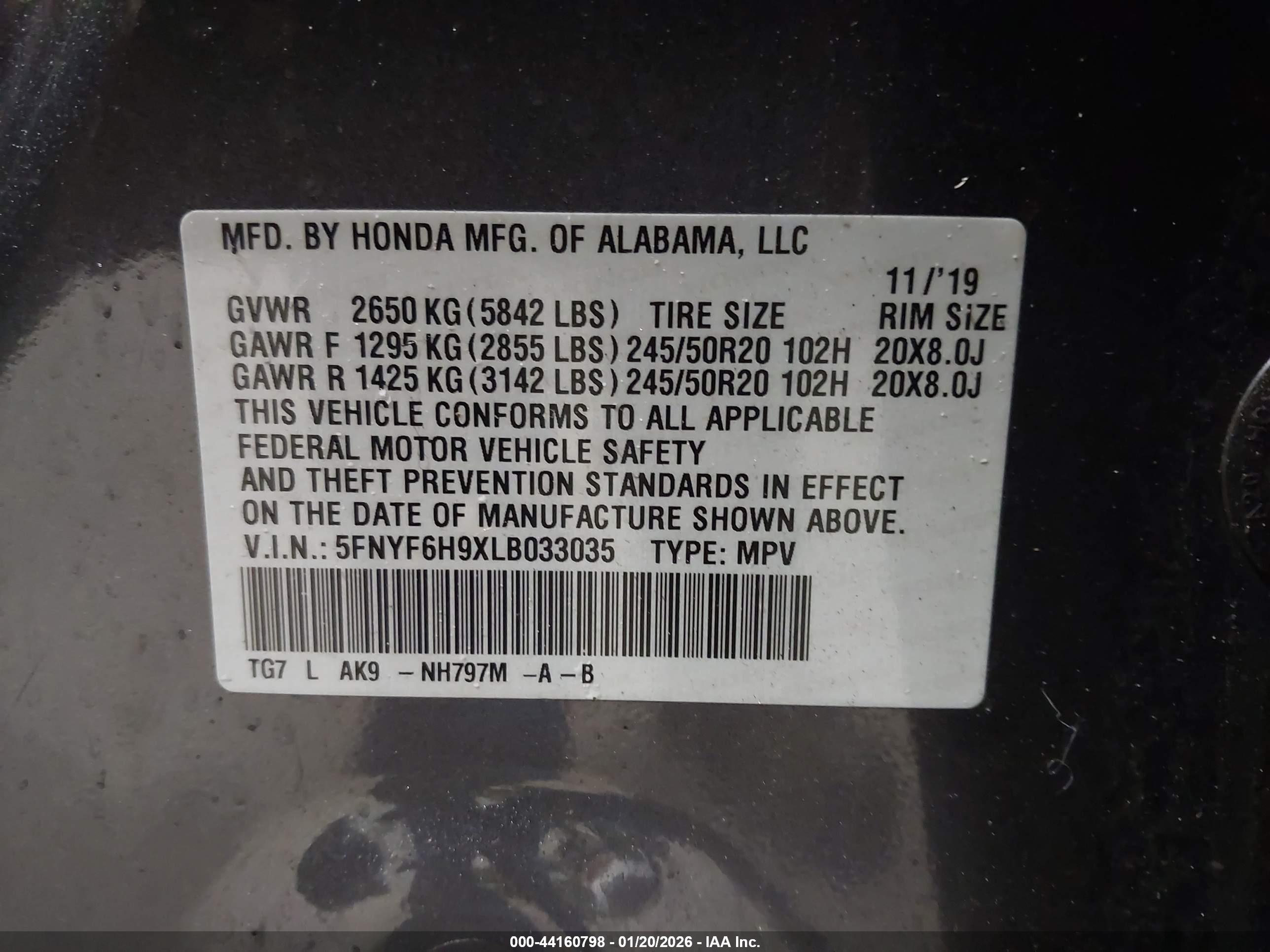 HONDA PILOT image 9