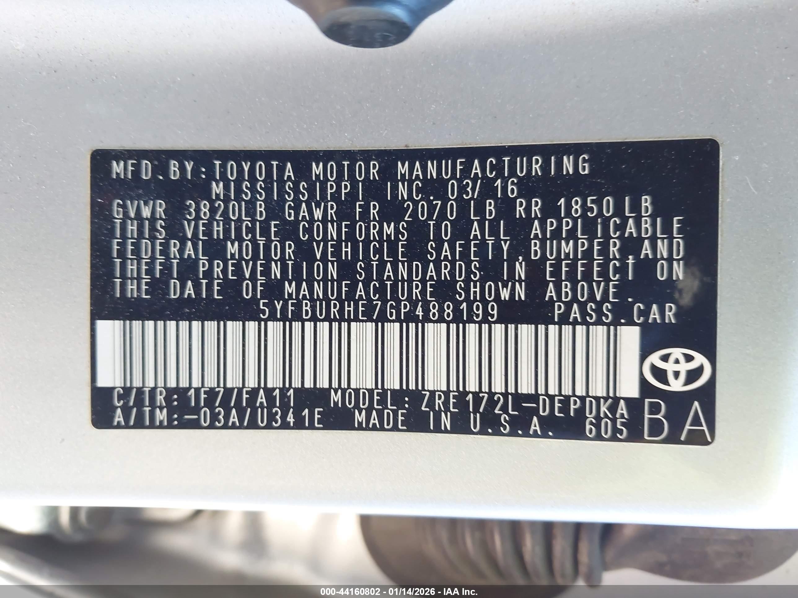 TOYOTA COROLLA image 9