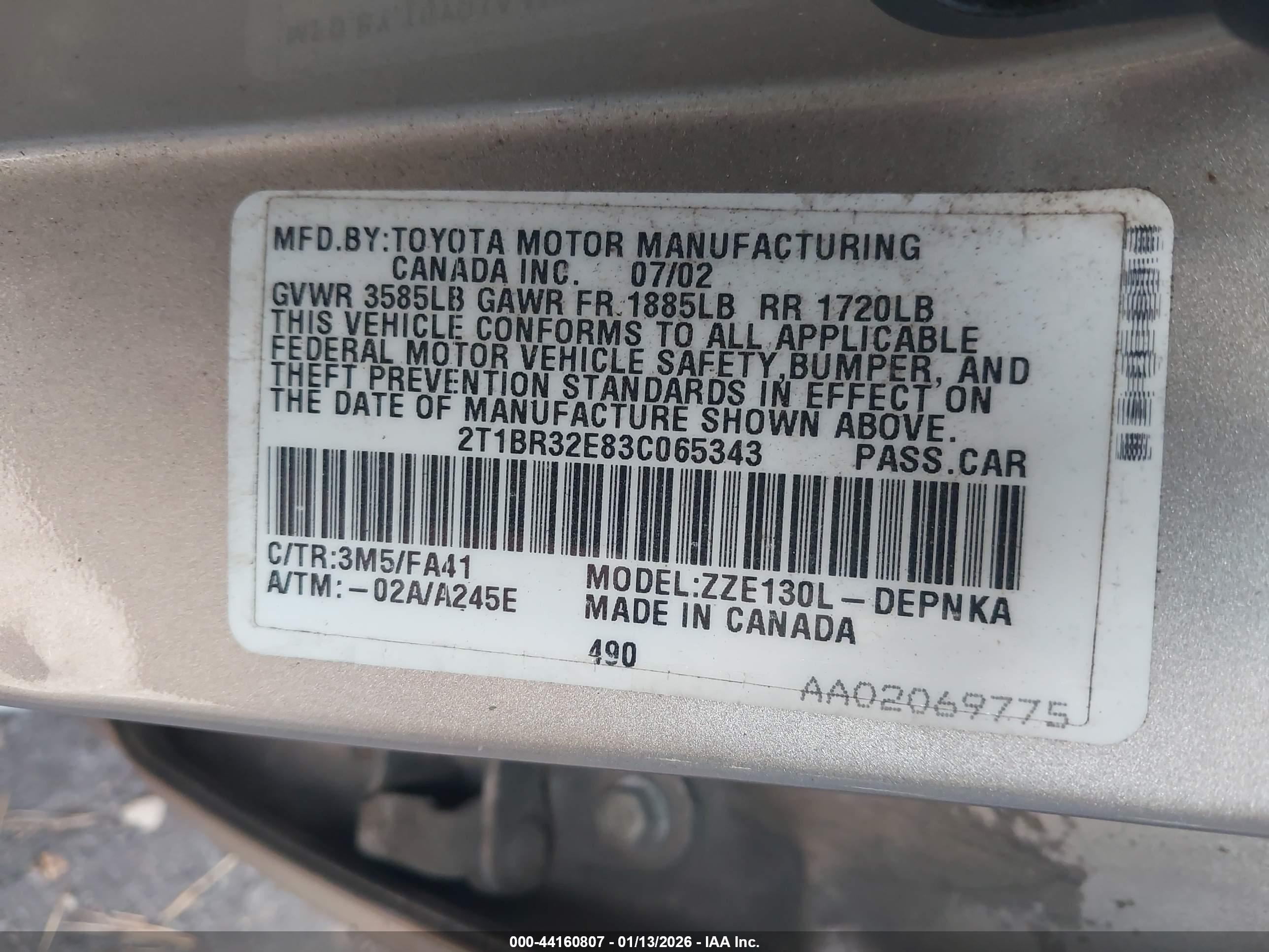 TOYOTA COROLLA image 9