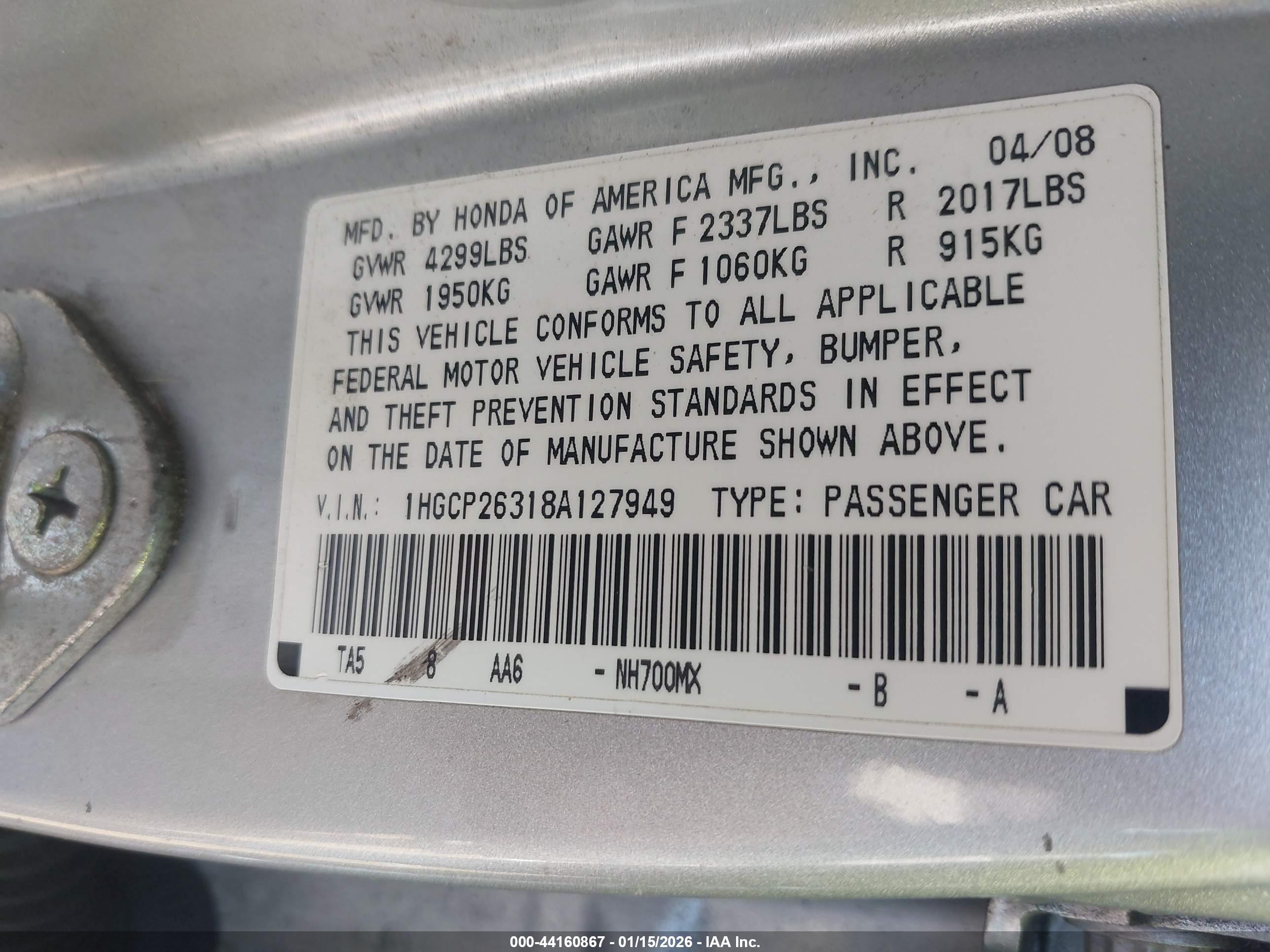 HONDA ACCORD image 9