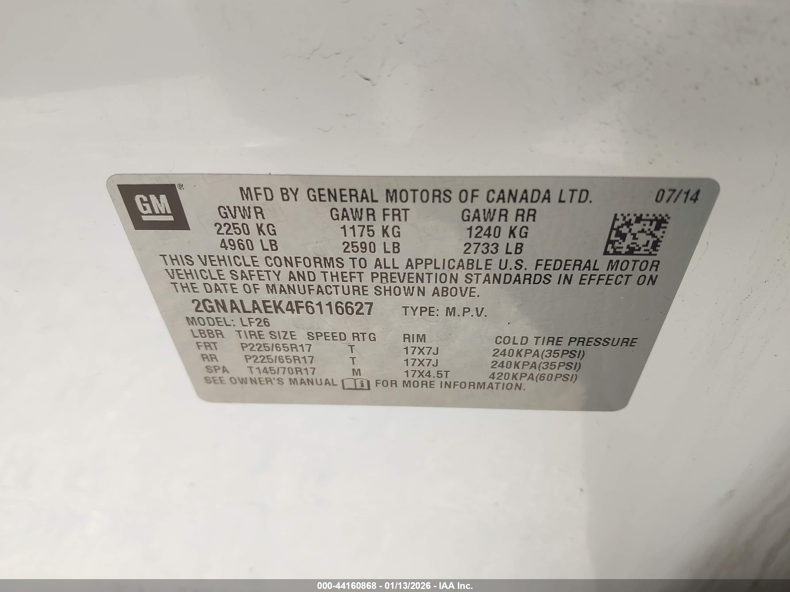 CHEVROLET EQUINOX image 9