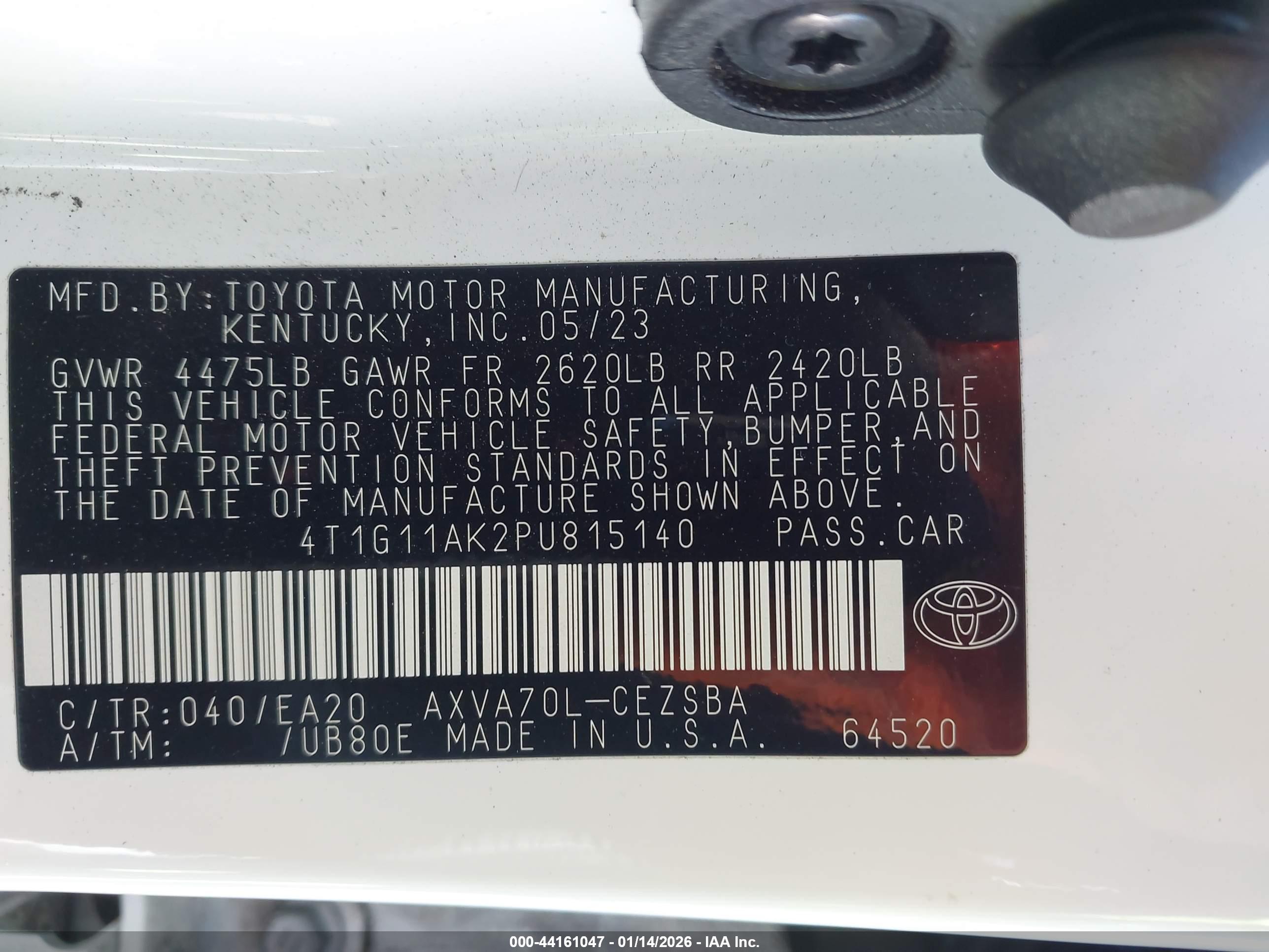 TOYOTA CAMRY image 9