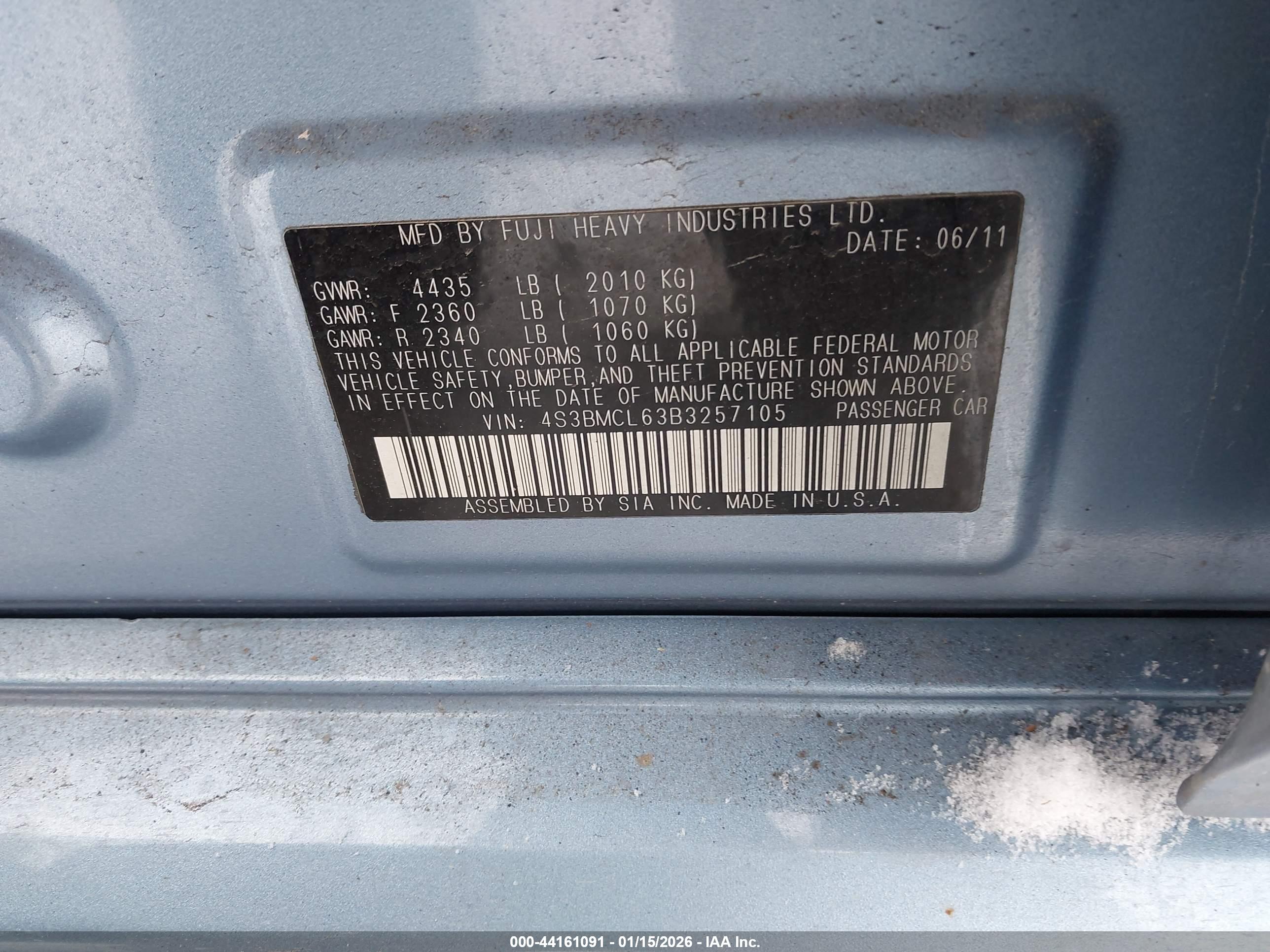 SUBARU LEGACY image 9
